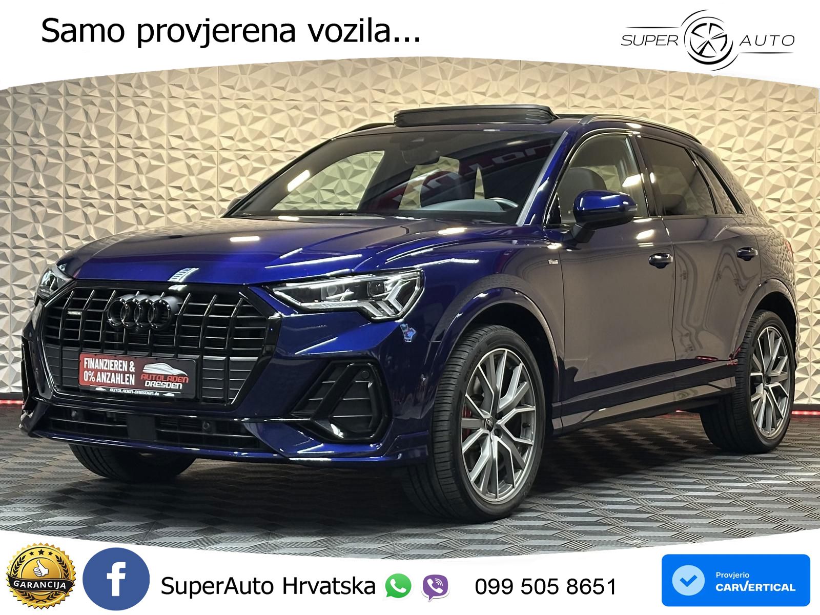 Audi Q3 40 TFSI (190 KS) quattro S tronic S line LED+GR SJED+ACC