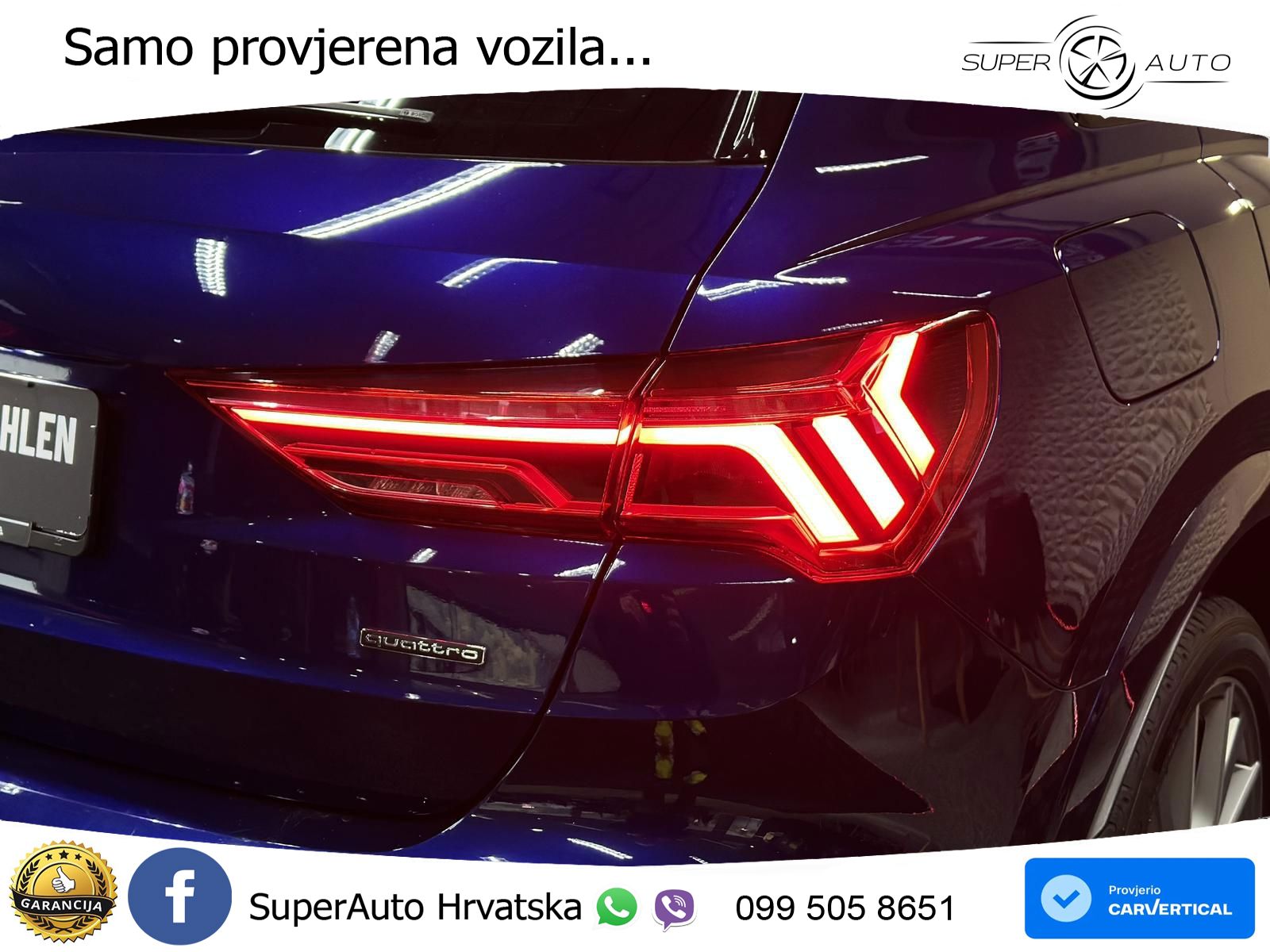 Audi Q3 40 TFSI (190 KS) quattro S tronic S line LED+GR SJED+ACC