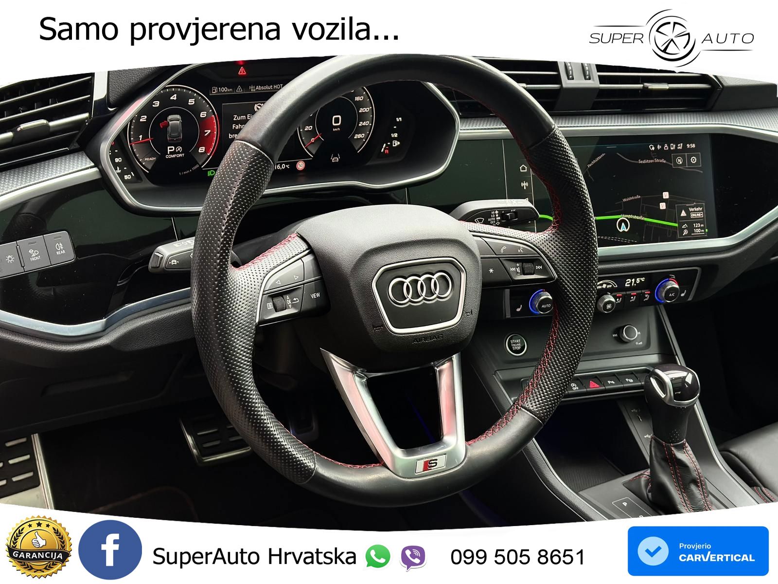 Audi Q3 40 TFSI (190 KS) quattro S tronic S line LED+GR SJED+ACC