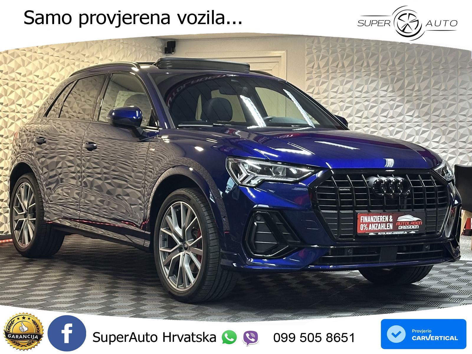 Audi Q3 40 TFSI (190 KS) quattro S tronic S line LED+GR SJED+ACC