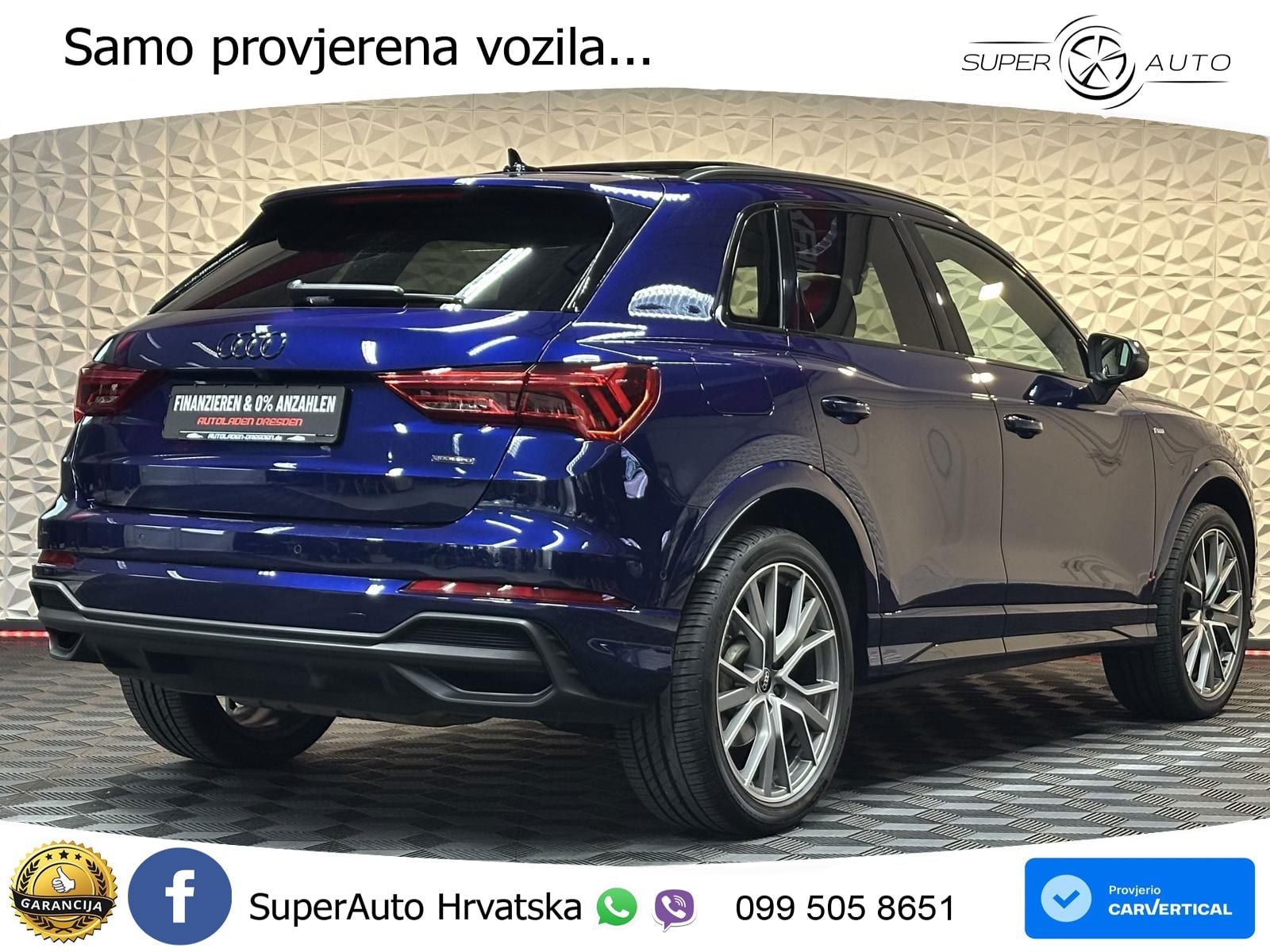Audi Q3 40 TFSI (190 KS) quattro S tronic S line LED+GR SJED+ACC