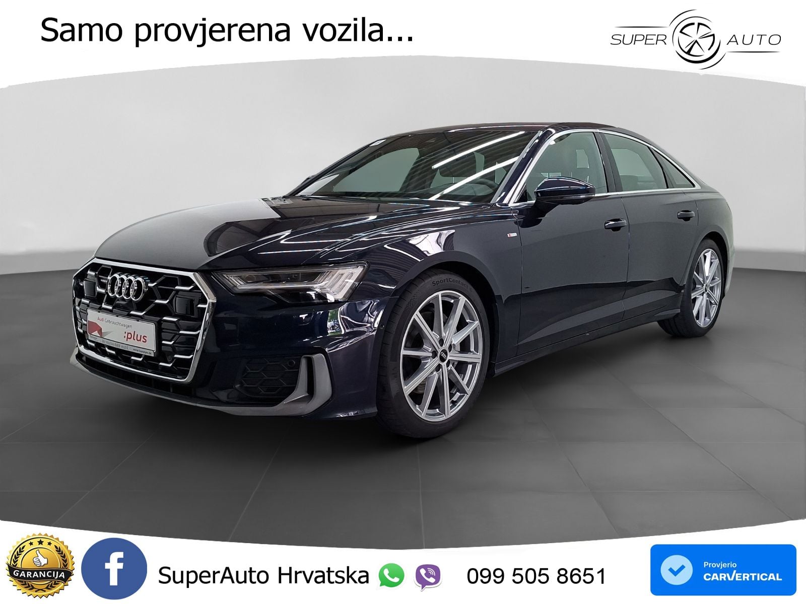 Audi A6 50 TDI V6 (286 KS) quattro tiptronic S line ZRAČNI+ACC+4xGR SJED+KAM