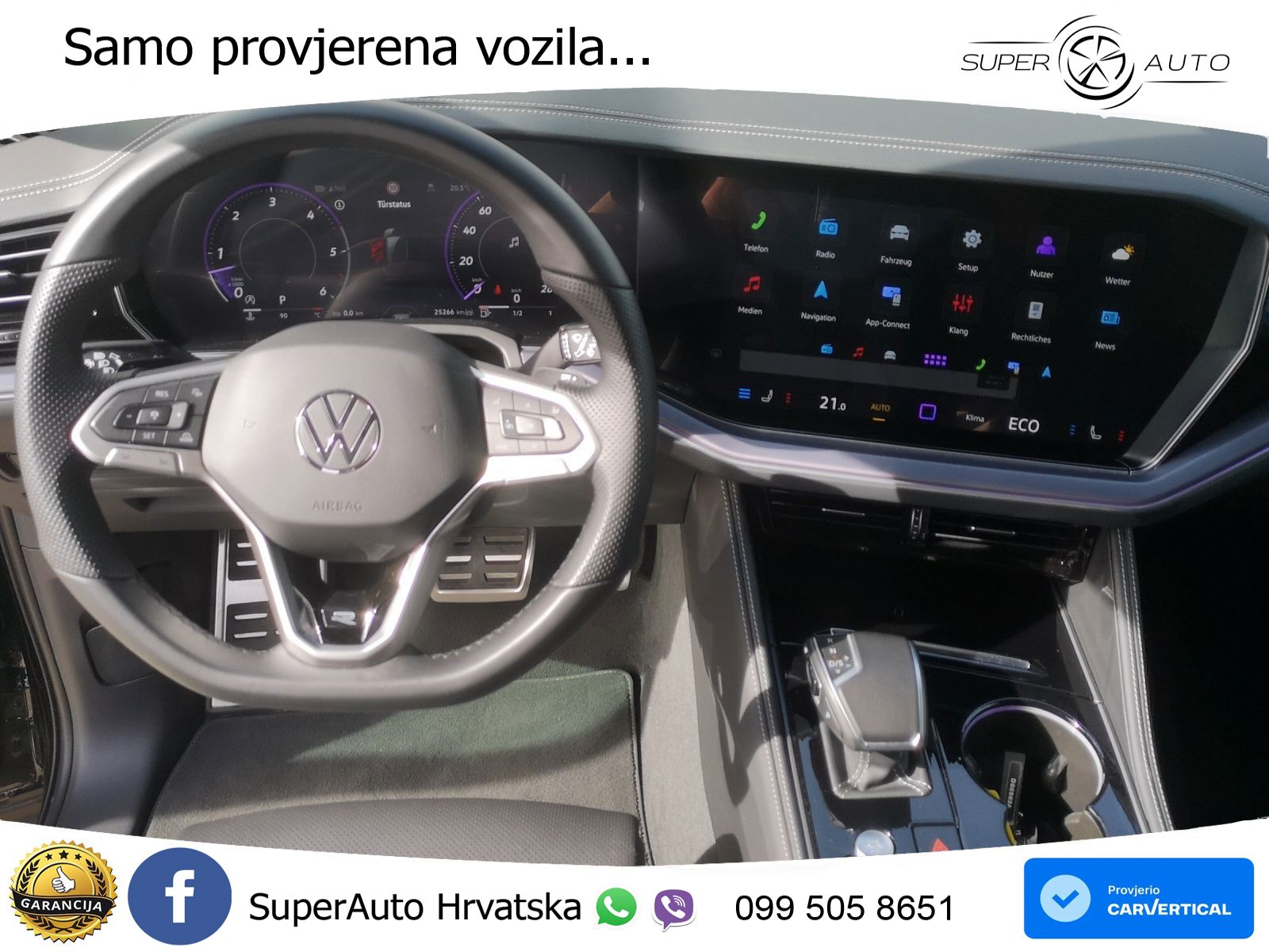 Volkswagen Touareg 3.0 V6 TDI (231 KS) 4MOTION Tiptronic ZRAČNI+ACC+4xGR SJED+KAM