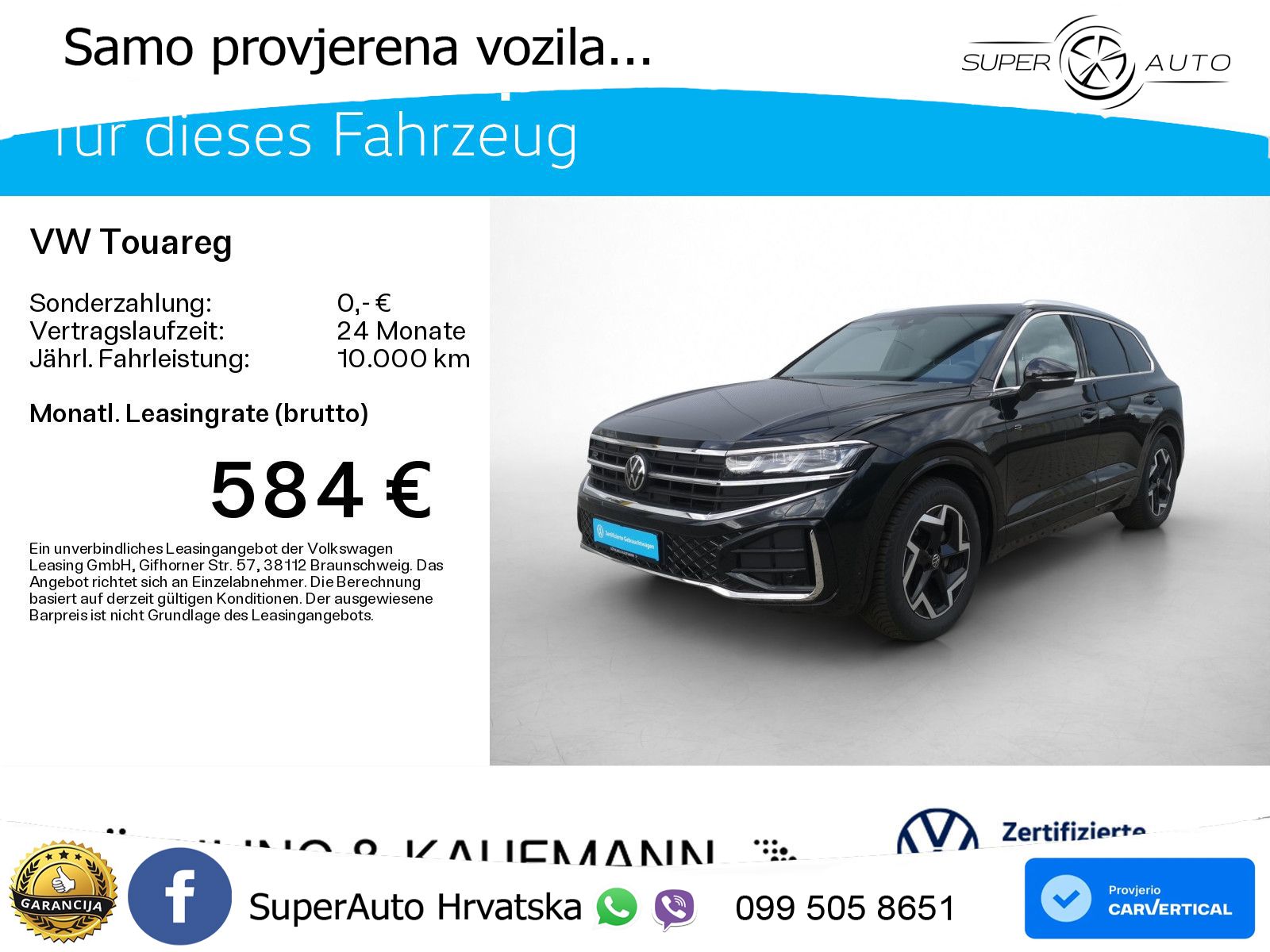 Volkswagen Touareg 3.0 V6 TDI (231 KS) 4MOTION Tiptronic ZRAČNI+ACC+4xGR SJED+KAM