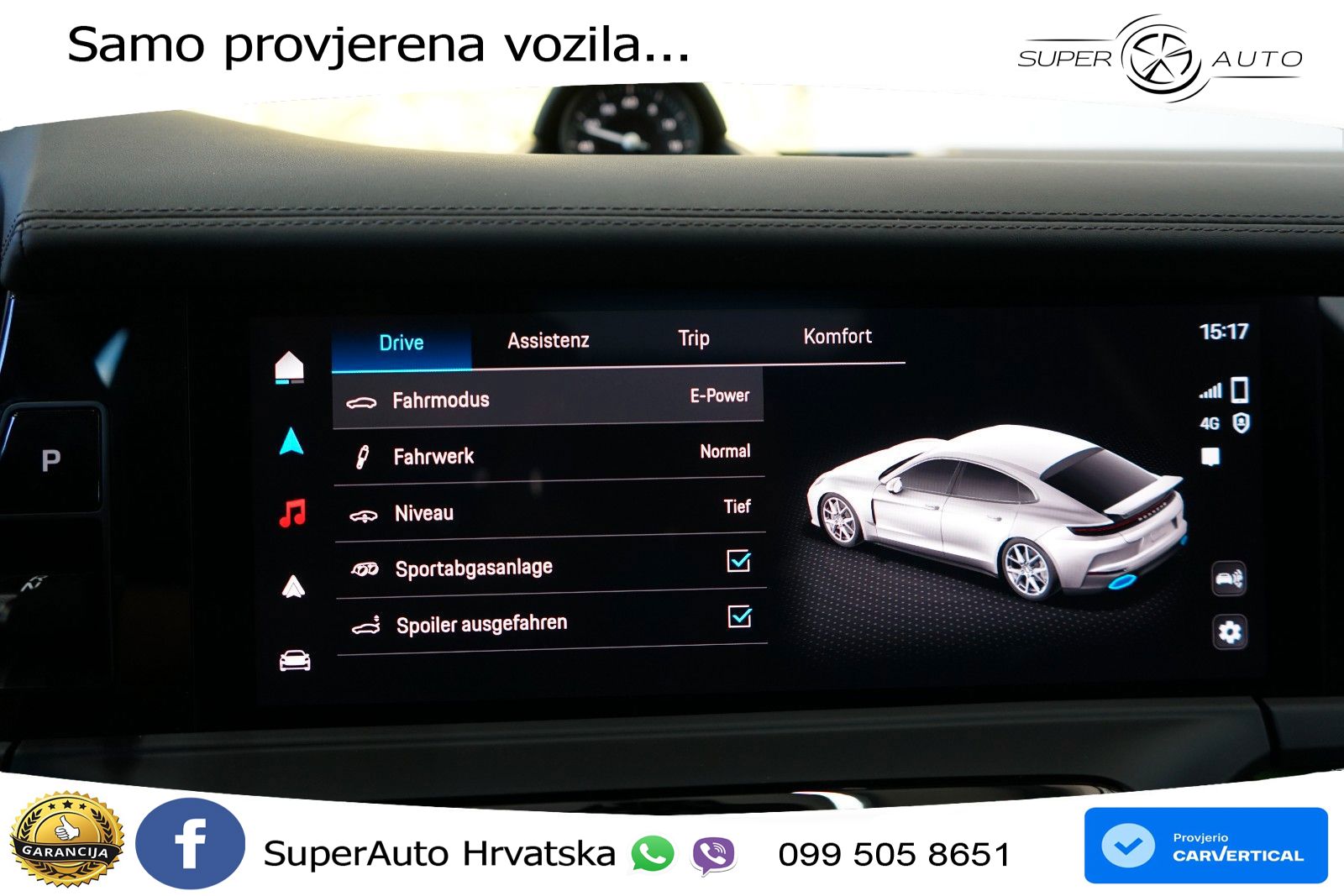 Porsche Panamera 4 2.9 V6 (470 KS) E-Hybrid PDK ACC+HEAD+4xGR SJED+360+PANO