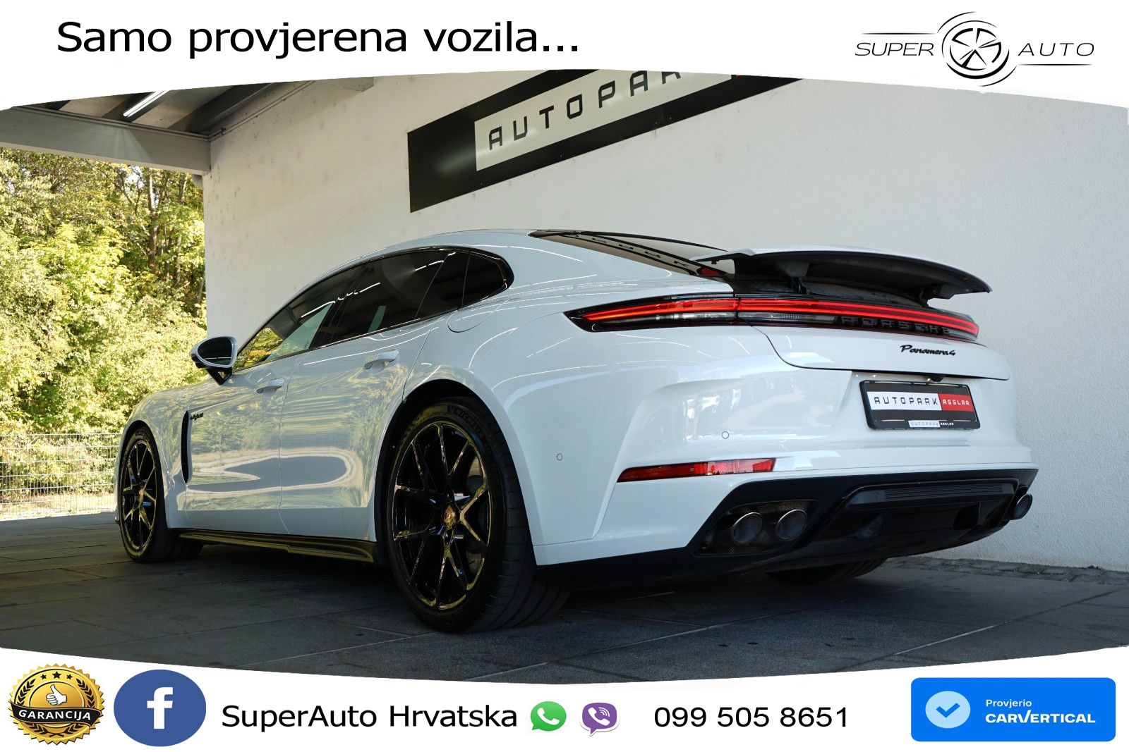Porsche Panamera 4 2.9 V6 (470 KS) E-Hybrid PDK ACC+HEAD+4xGR SJED+360+PANO