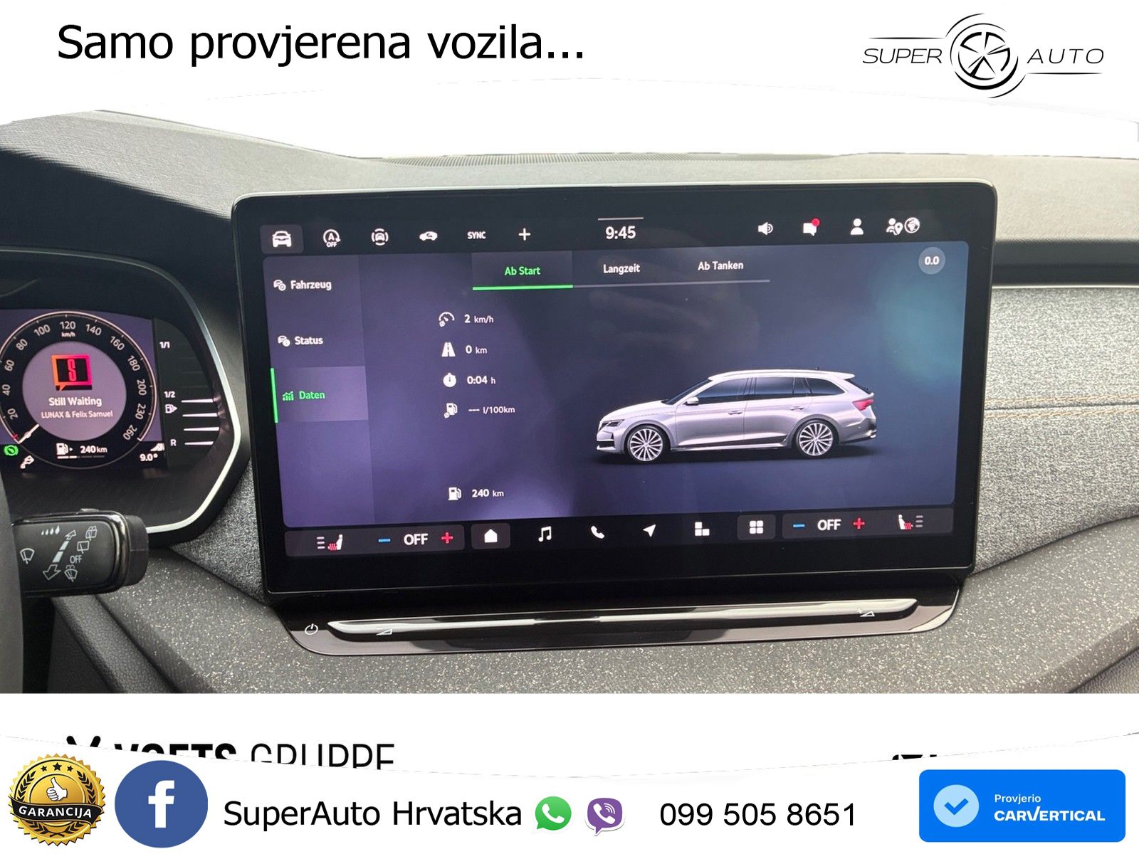 Škoda Octavia Combi 2.0 TDI (150 KS) DSG MATRIX+GR SJED+KAM
