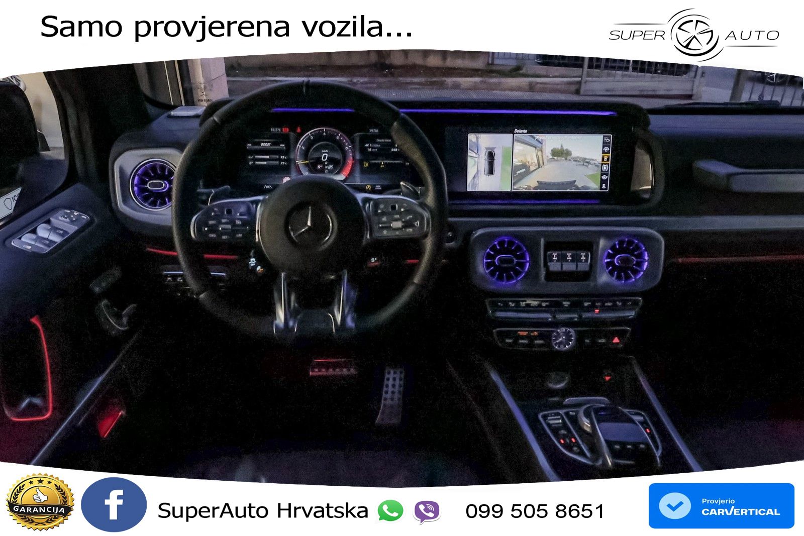 Mercedes AMG G 63 Long V8 (585 KS) 4MATIC 9G-TRONIC AMG SPEEDSHIFT PLUS LED+GR SJED+ACC