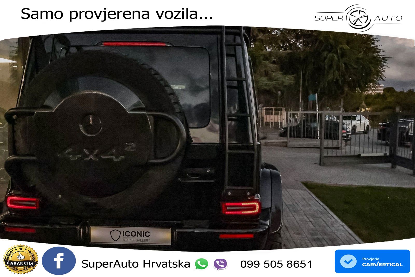 Mercedes AMG G 63 Long V8 (585 KS) 4MATIC 9G-TRONIC AMG SPEEDSHIFT PLUS LED+GR SJED+ACC