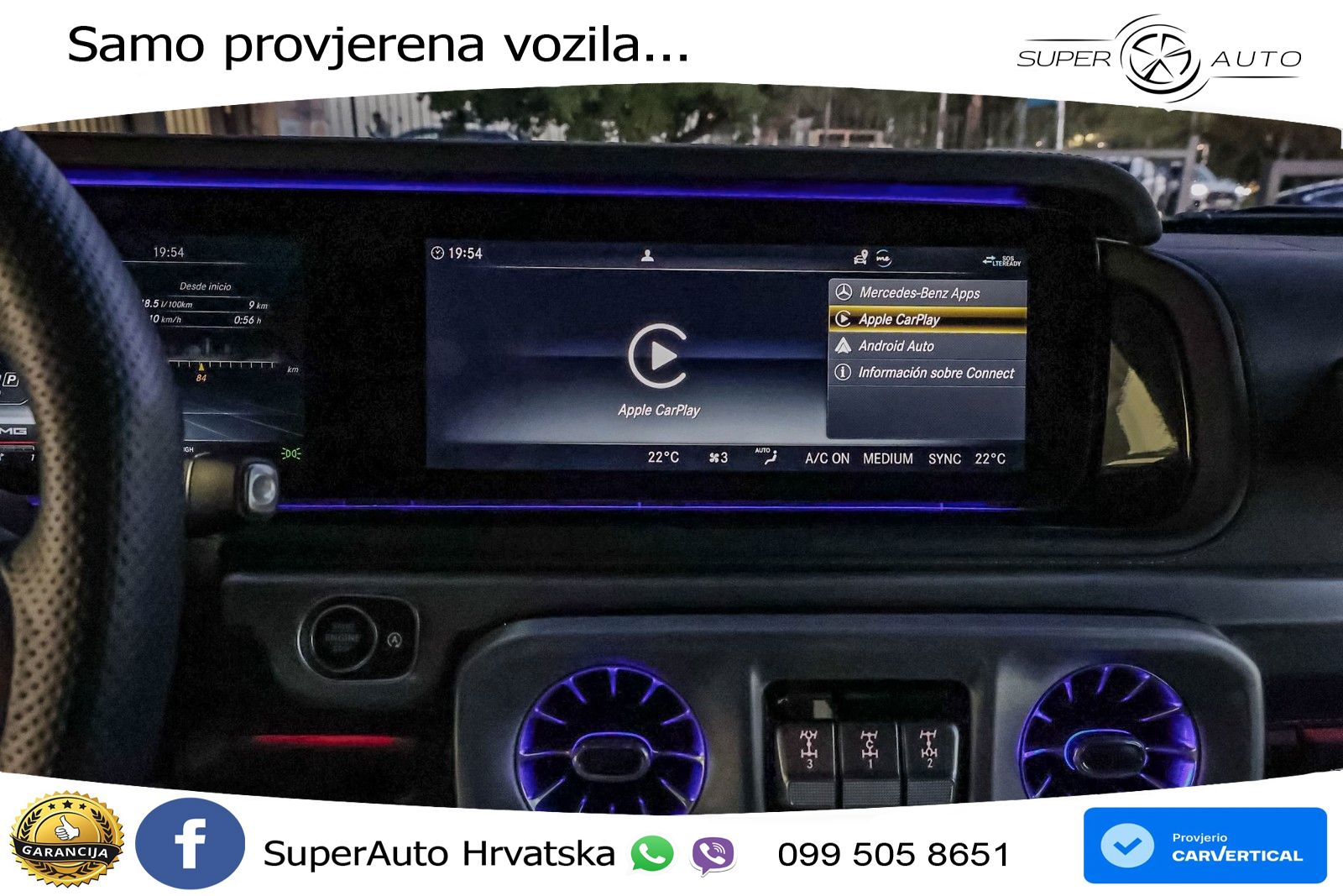 Mercedes AMG G 63 Long V8 (585 KS) 4MATIC 9G-TRONIC AMG SPEEDSHIFT PLUS LED+GR SJED+ACC