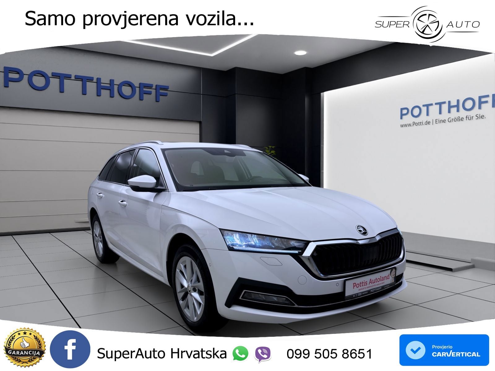 Škoda Octavia Combi 2.0 TDI (150 KS) DSG LED+GR SJED+ACC