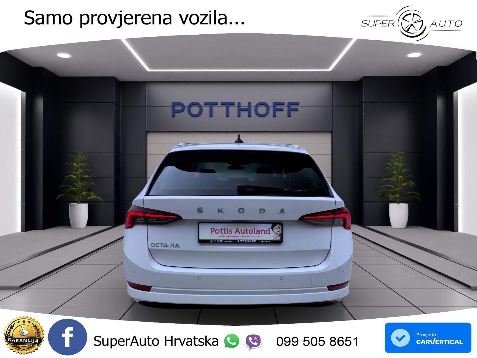 Škoda Octavia Combi 2.0 TDI (150 KS) DSG LED+GR SJED+ACC