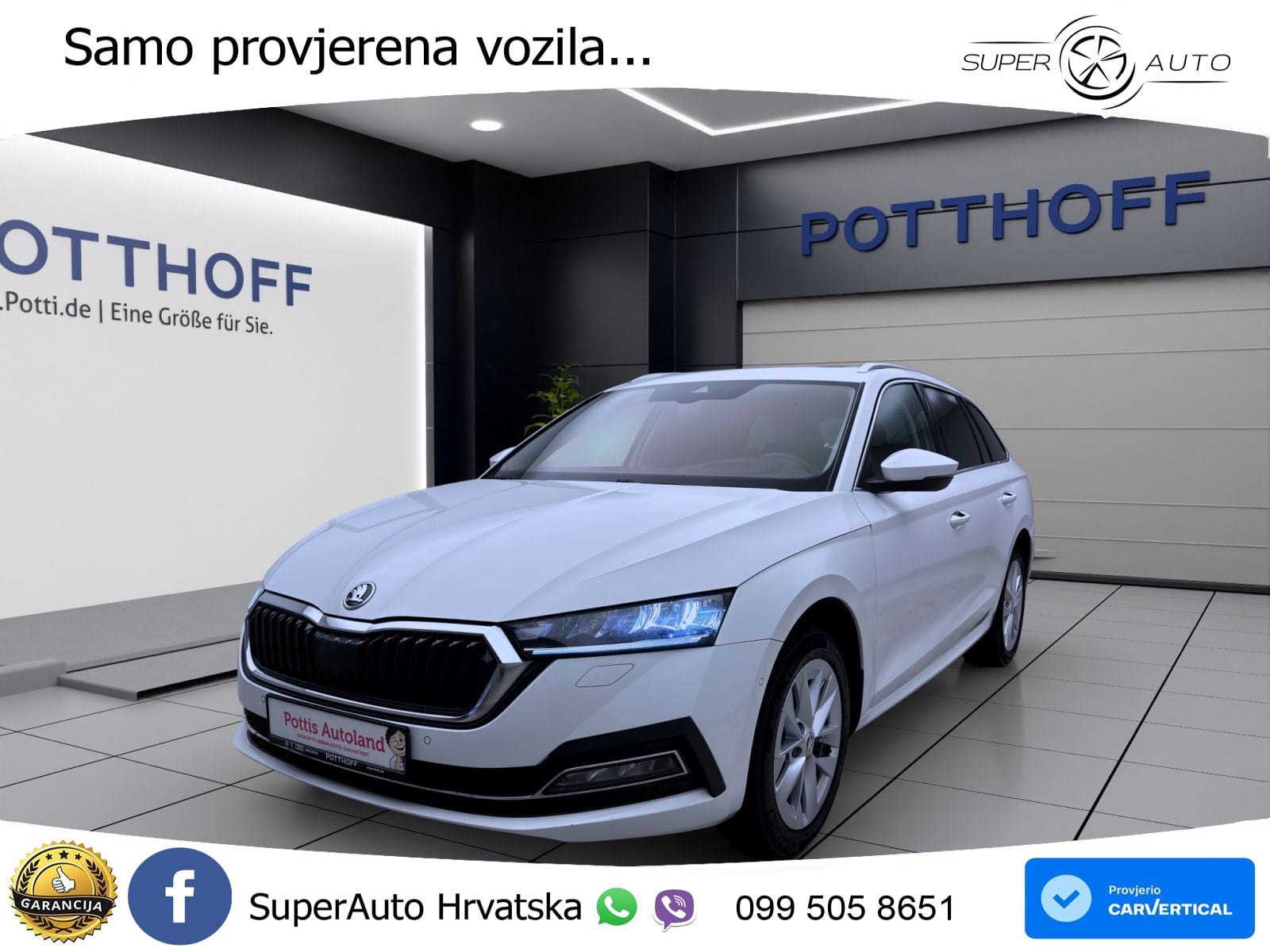 Škoda Octavia Combi 2.0 TDI (150 KS) DSG LED+GR SJED+ACC