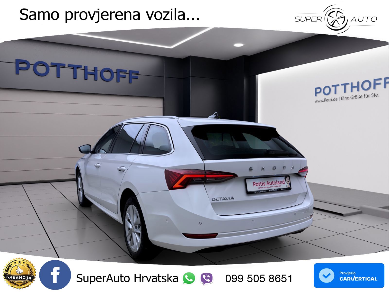 Škoda Octavia Combi 2.0 TDI (150 KS) DSG LED+GR SJED+ACC