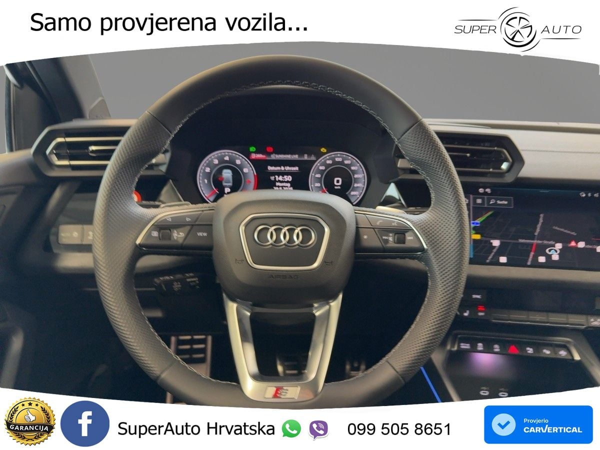 Audi A3 Limuzina 35 TFSI (150 KS) S tronic S line MATRIX+GR SJED+KAM
