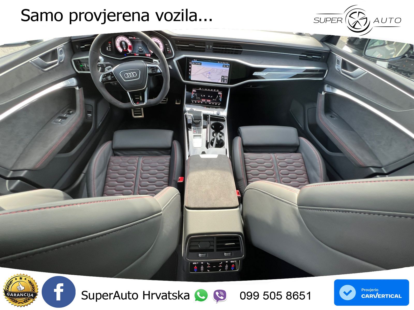 Audi RS7 4.0 TFSI V8 performance (630 KS) quattro tiptronic MATRIX+GR SJED+KAM