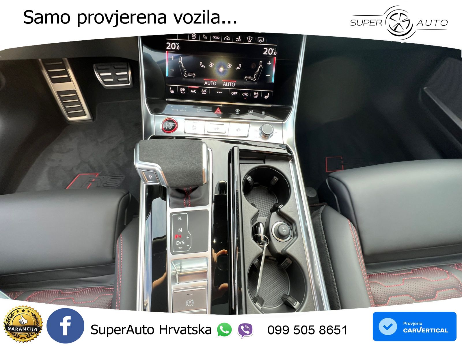 Audi RS7 4.0 TFSI V8 performance (630 KS) quattro tiptronic MATRIX+GR SJED+KAM