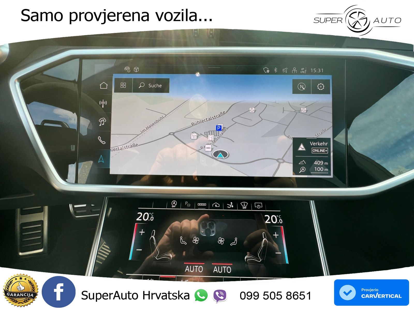 Audi RS7 4.0 TFSI V8 performance (630 KS) quattro tiptronic MATRIX+GR SJED+KAM
