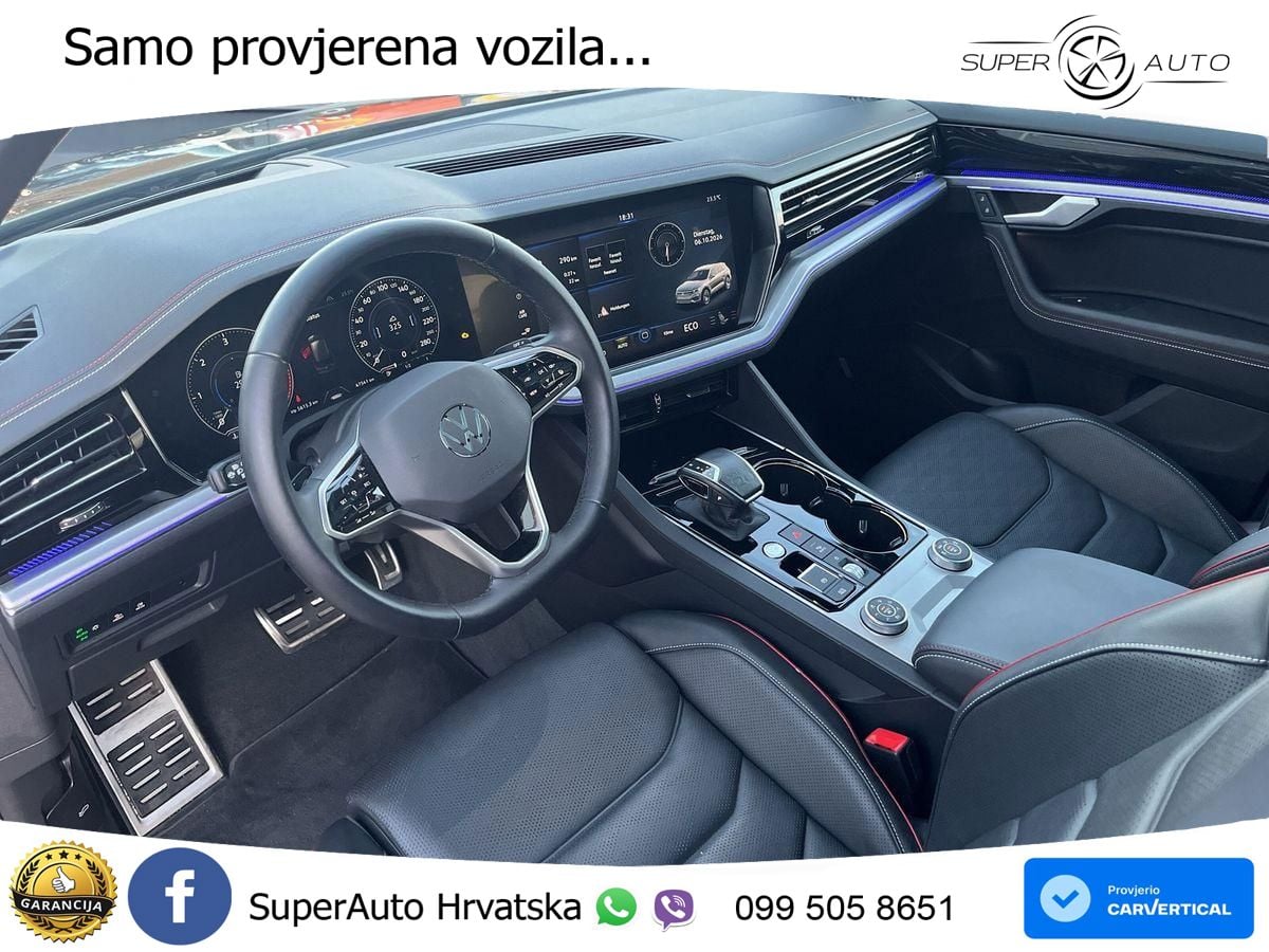 Volkswagen Touareg 3.0 V6 TDI (286 KS) 4MOTION Tiptronic ZRAČNI+ACC+GR SJED+KAM+PANO