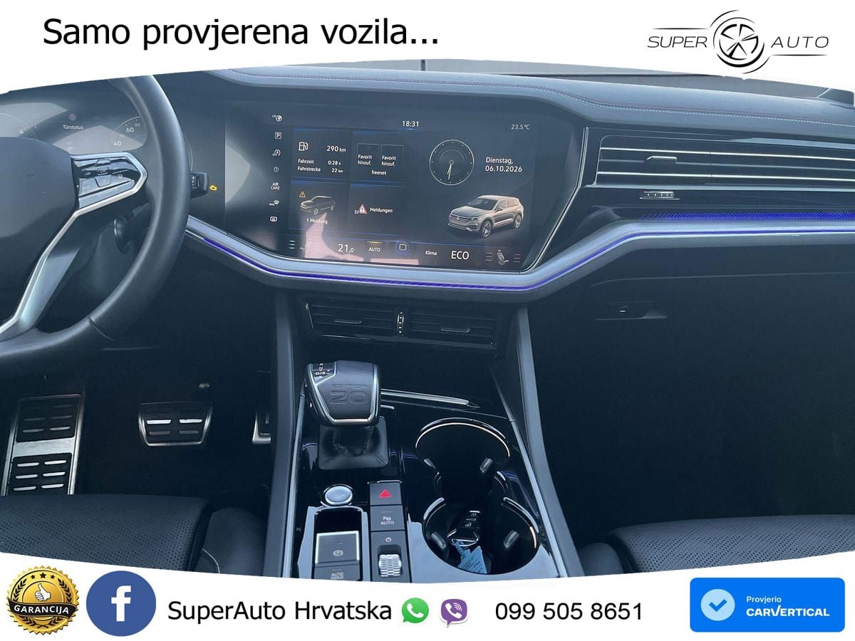 Volkswagen Touareg 3.0 V6 TDI (286 KS) 4MOTION Tiptronic ZRAČNI+ACC+GR SJED+KAM+PANO