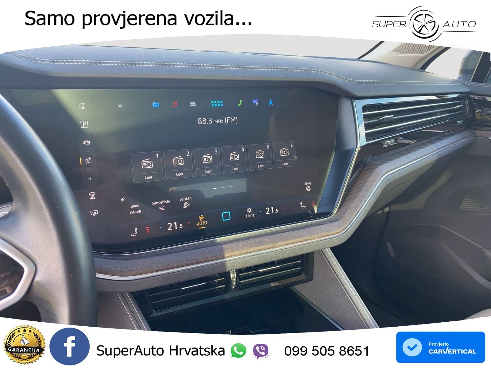 Volkswagen Touareg 3.0 V6 TDI (286 KS) 4MOTION Tiptronic ZRAČNI+ACC+GR SJED+KAM+PANO