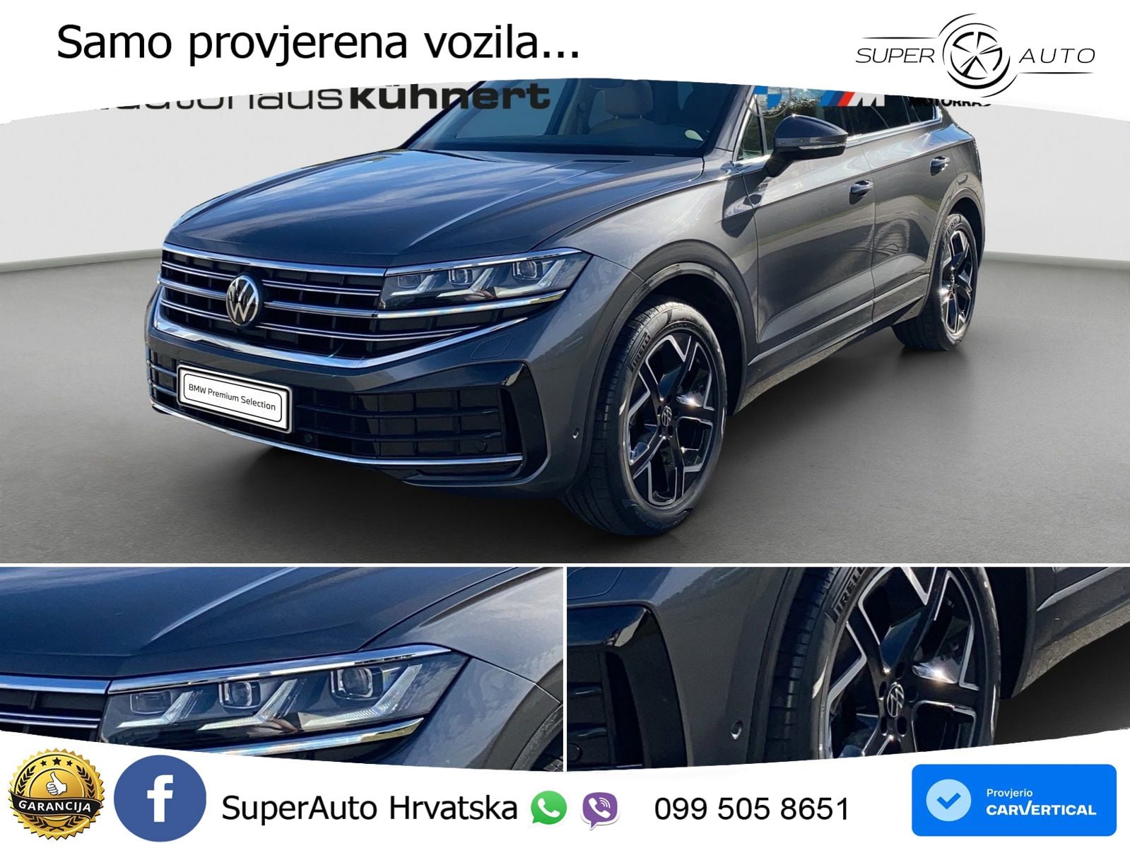 Volkswagen Touareg 3.0 V6 TDI (286 KS) 4MOTION Tiptronic ZRAČNI+ACC+GR SJED+KAM+PANO