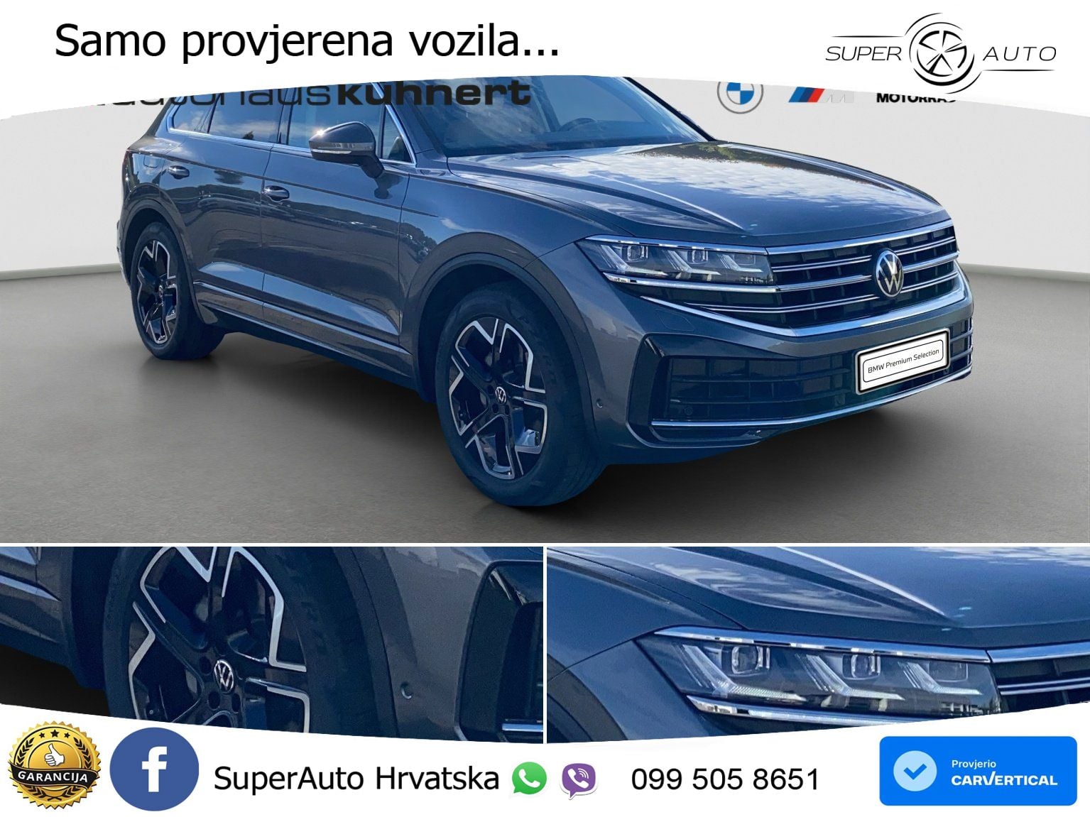 Volkswagen Touareg 3.0 V6 TDI (286 KS) 4MOTION Tiptronic ZRAČNI+ACC+GR SJED+KAM+PANO