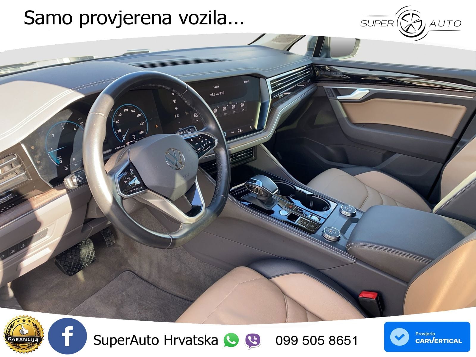 Volkswagen Touareg 3.0 V6 TDI (286 KS) 4MOTION Tiptronic ZRAČNI+ACC+GR SJED+KAM+PANO