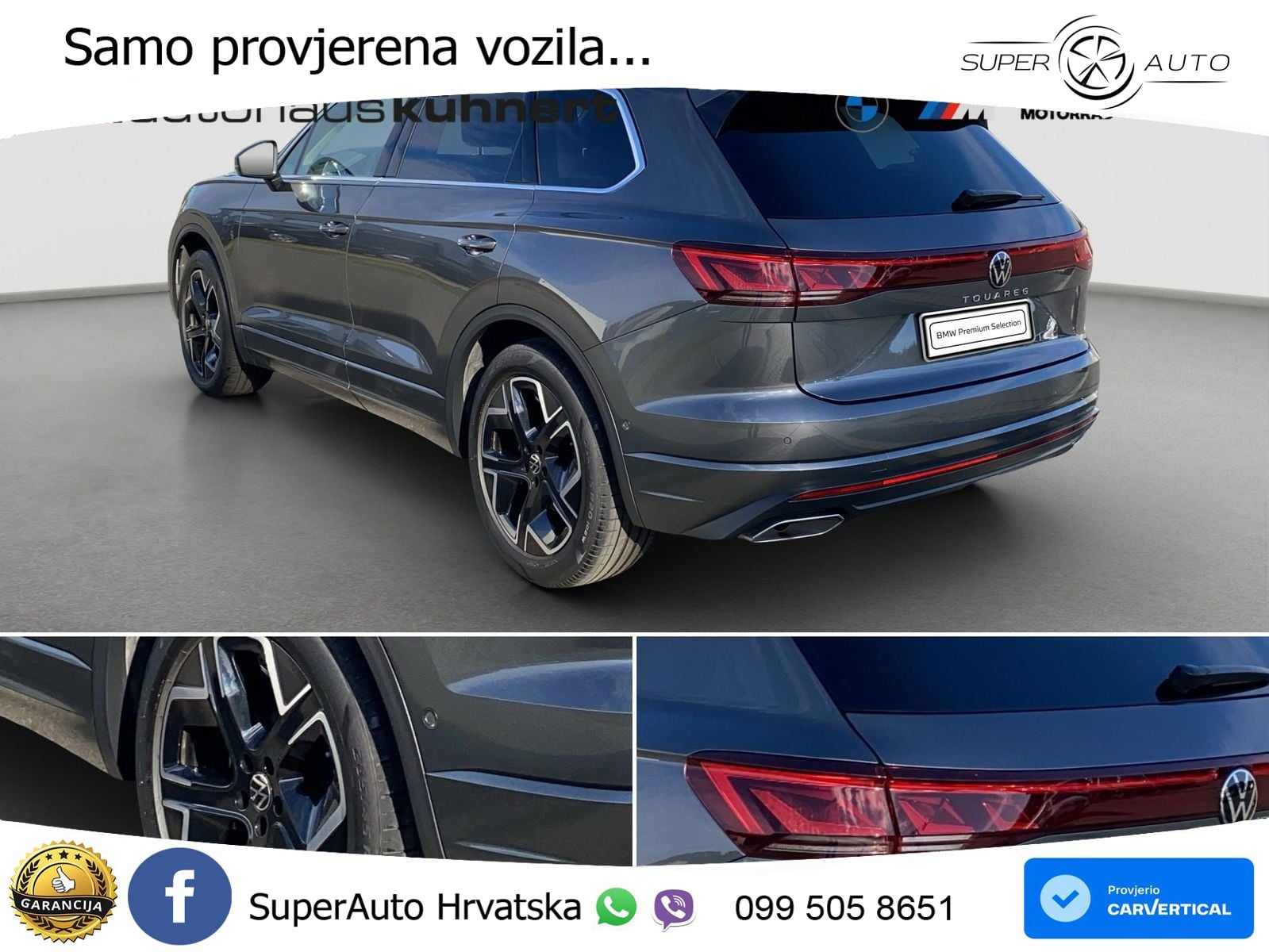 Volkswagen Touareg 3.0 V6 TDI (286 KS) 4MOTION Tiptronic ZRAČNI+ACC+GR SJED+KAM+PANO