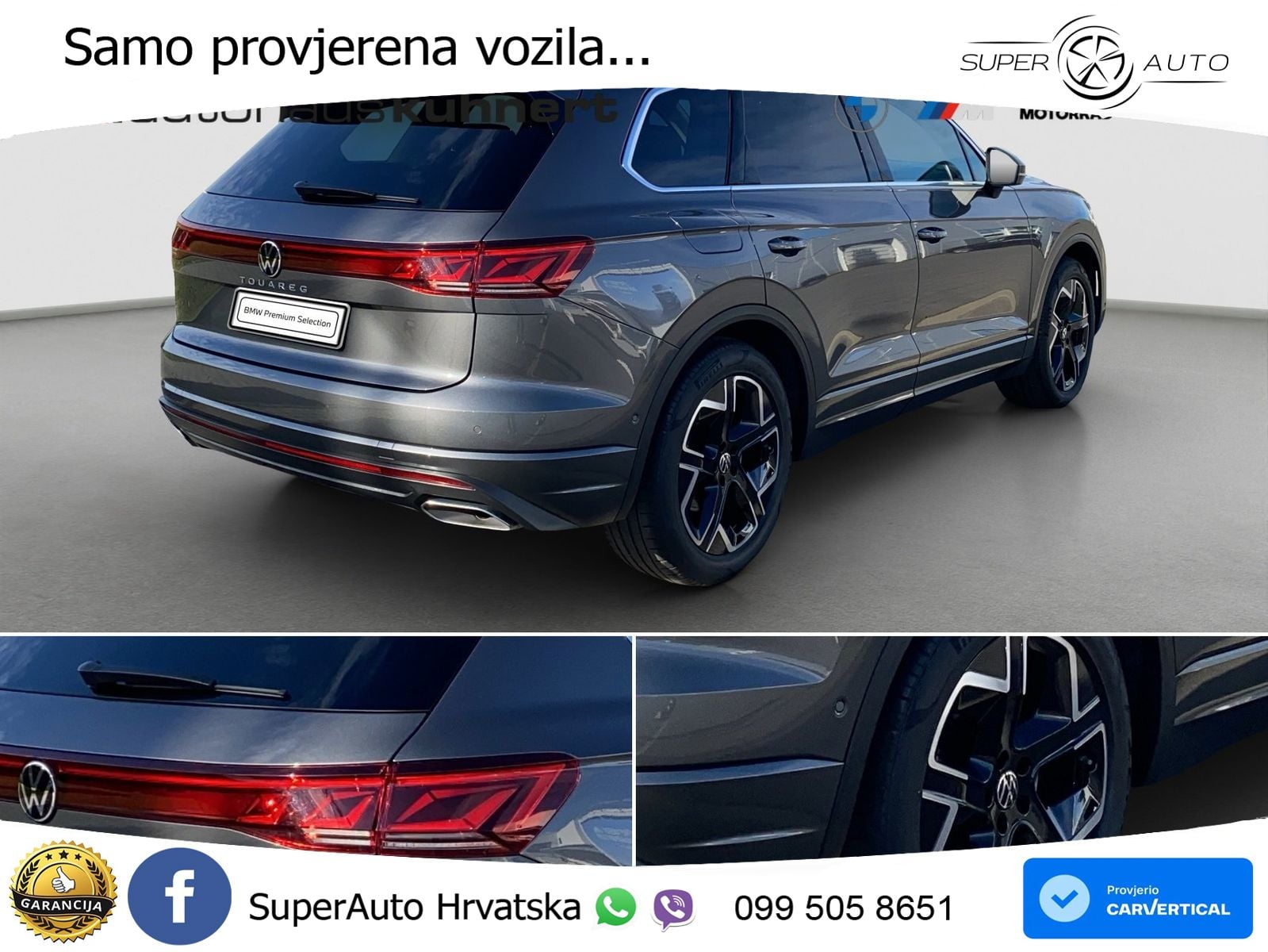 Volkswagen Touareg 3.0 V6 TDI (286 KS) 4MOTION Tiptronic ZRAČNI+ACC+GR SJED+KAM+PANO