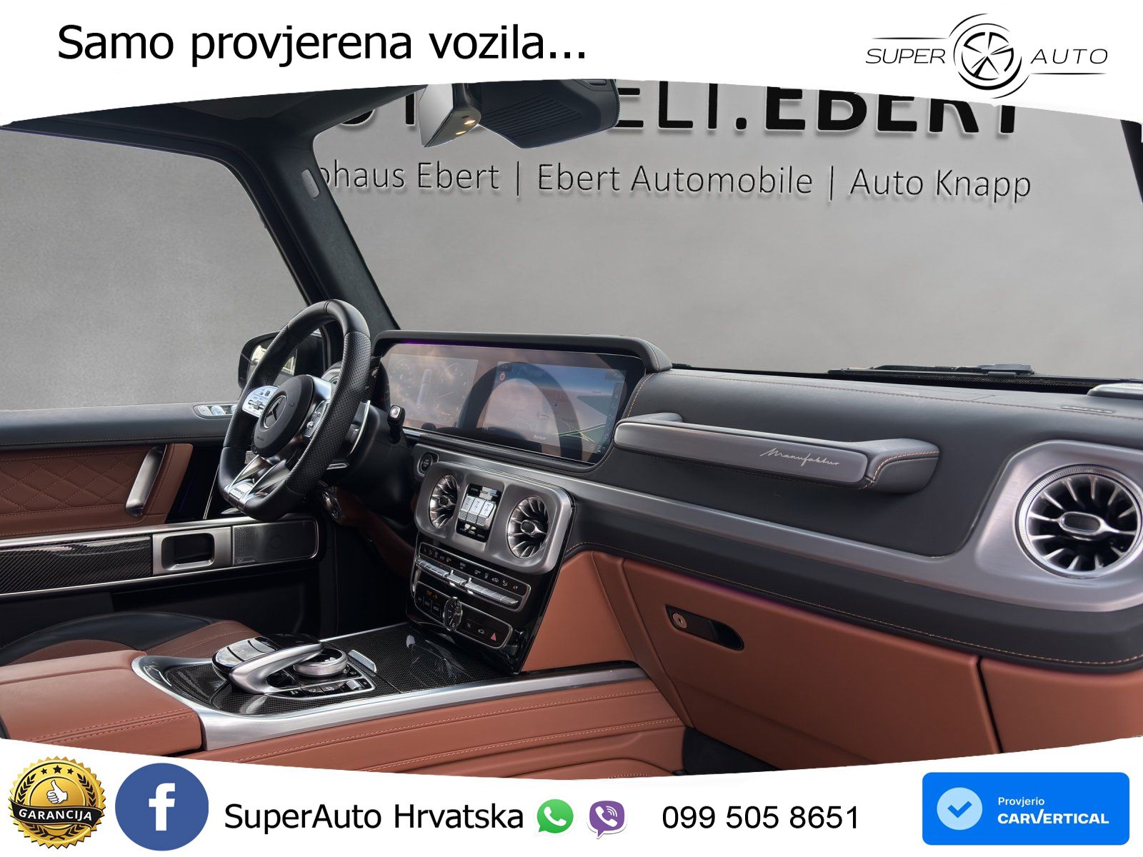Mercedes AMG G 63 Long V8 (585 KS) 4MATIC 9G-TRONIC AMG SPEEDSHIFT PLUS Superior ZRAČNI+ACC+GR SJED+360+PANO