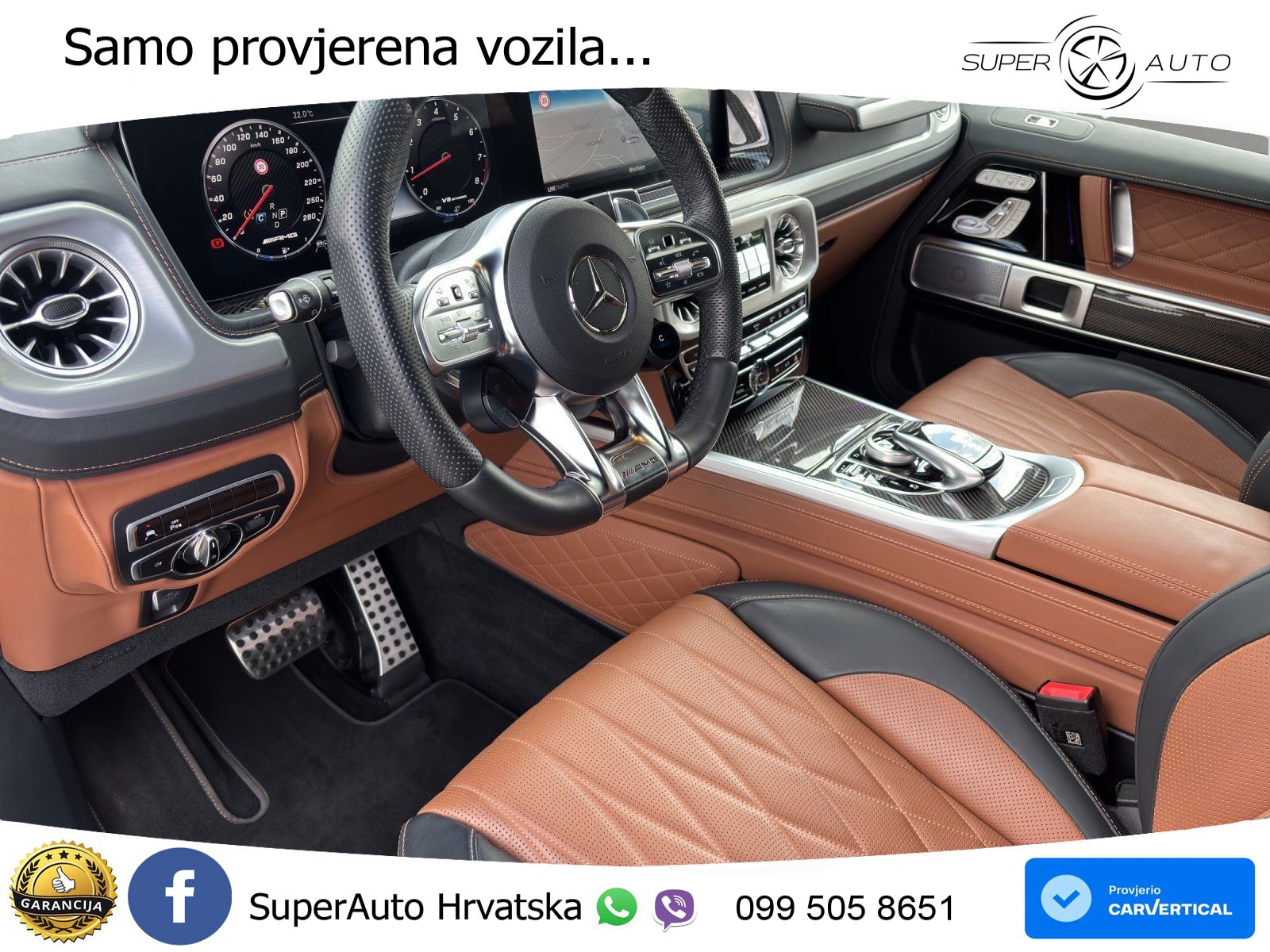 Mercedes AMG G 63 Long V8 (585 KS) 4MATIC 9G-TRONIC AMG SPEEDSHIFT PLUS Superior ZRAČNI+ACC+GR SJED+360+PANO