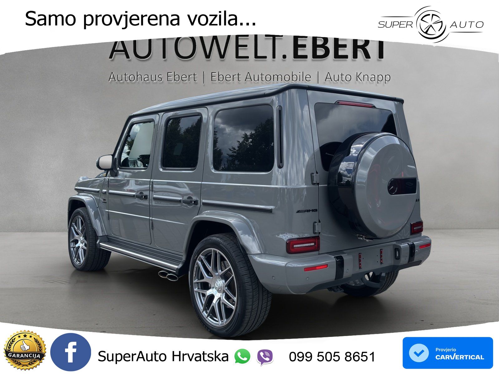 Mercedes AMG G 63 Long V8 (585 KS) 4MATIC 9G-TRONIC AMG SPEEDSHIFT PLUS Superior ZRAČNI+ACC+GR SJED+360+PANO