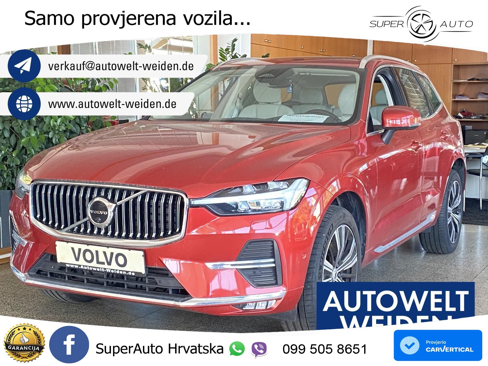 Volvo XC60 B4 Diesel AWD Geartronic ACC+GR SJED+360+PANO