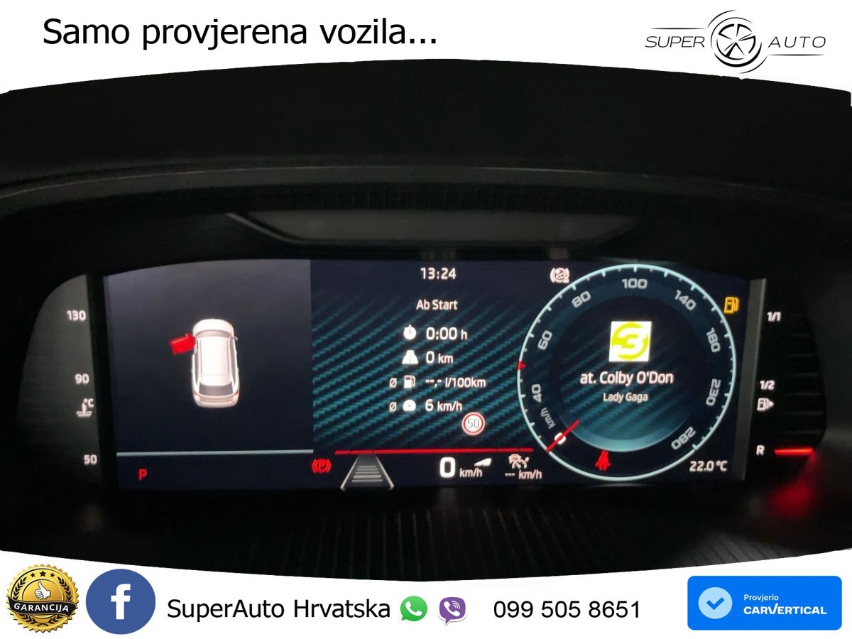 Škoda Octavia Combi RS 2.0 TSI (245 KS) DSG LED+GR SJED+ACC