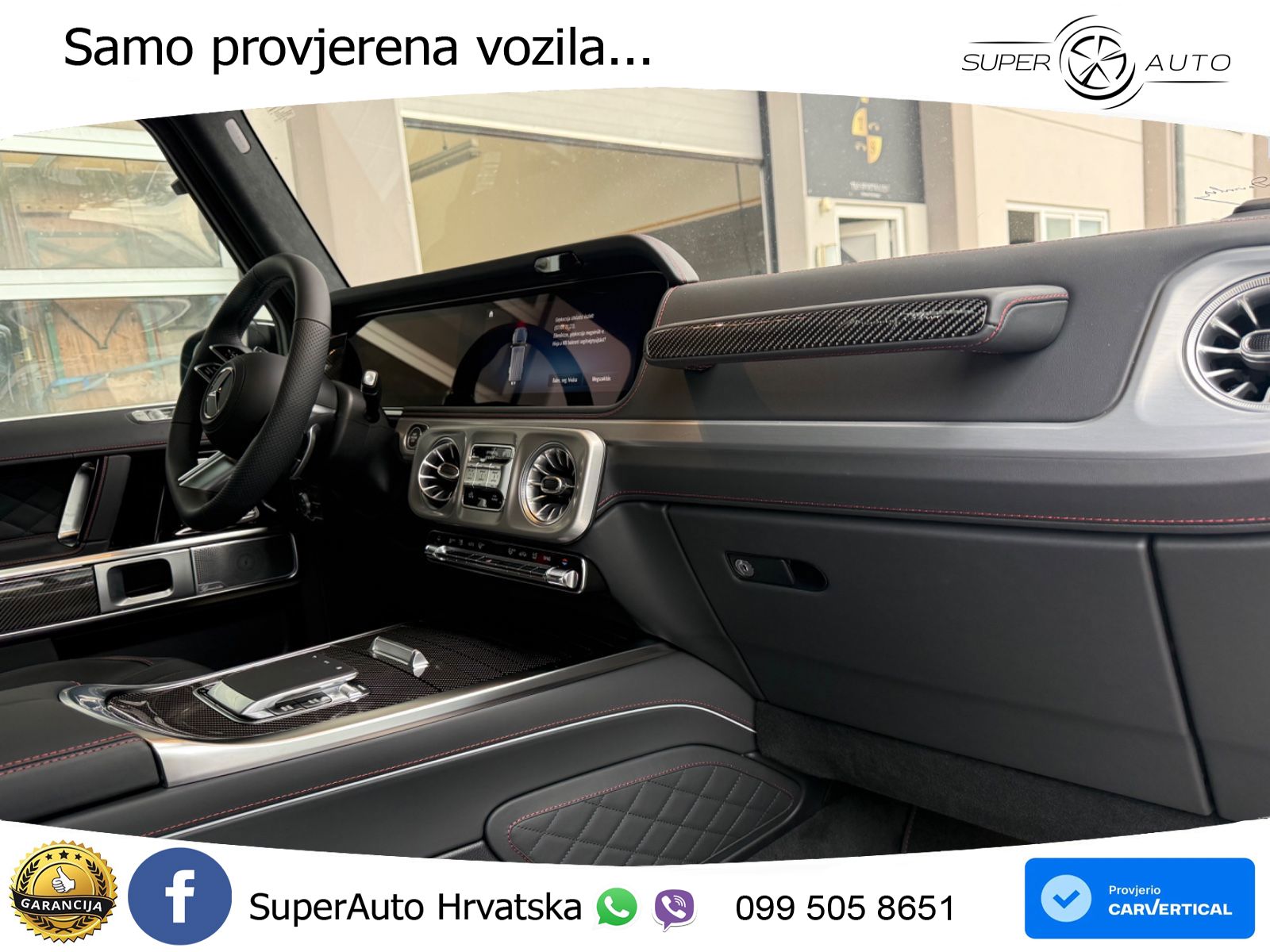 Mercedes G 450d Long (367 KS) 4MATIC 9G-TRONIC Manufaktur ZRAČNI+ACC+4xGR SJED+360