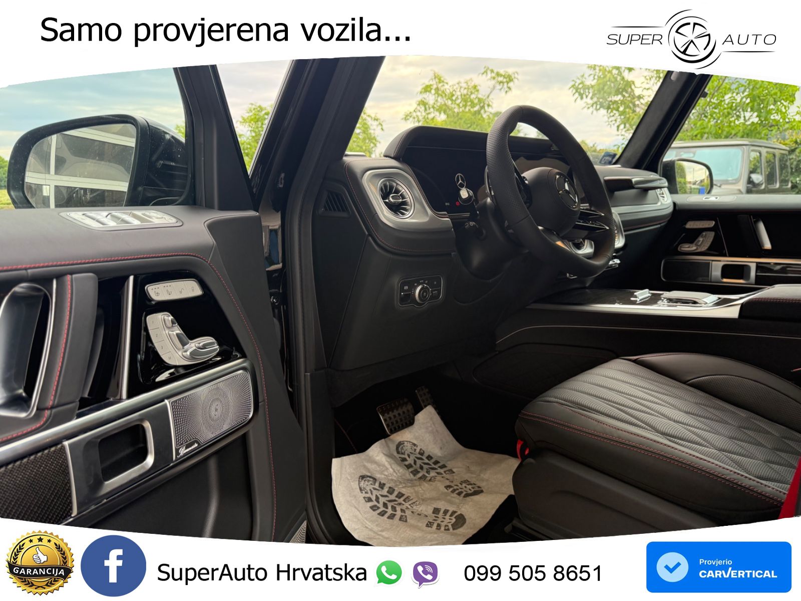Mercedes G 450d Long (367 KS) 4MATIC 9G-TRONIC Manufaktur ZRAČNI+ACC+4xGR SJED+360