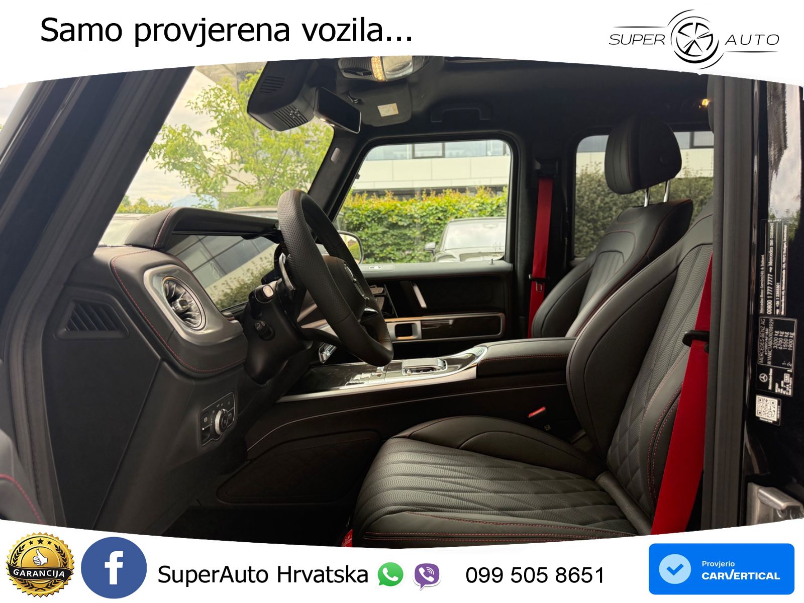 Mercedes G 450d Long (367 KS) 4MATIC 9G-TRONIC Manufaktur ZRAČNI+ACC+4xGR SJED+360