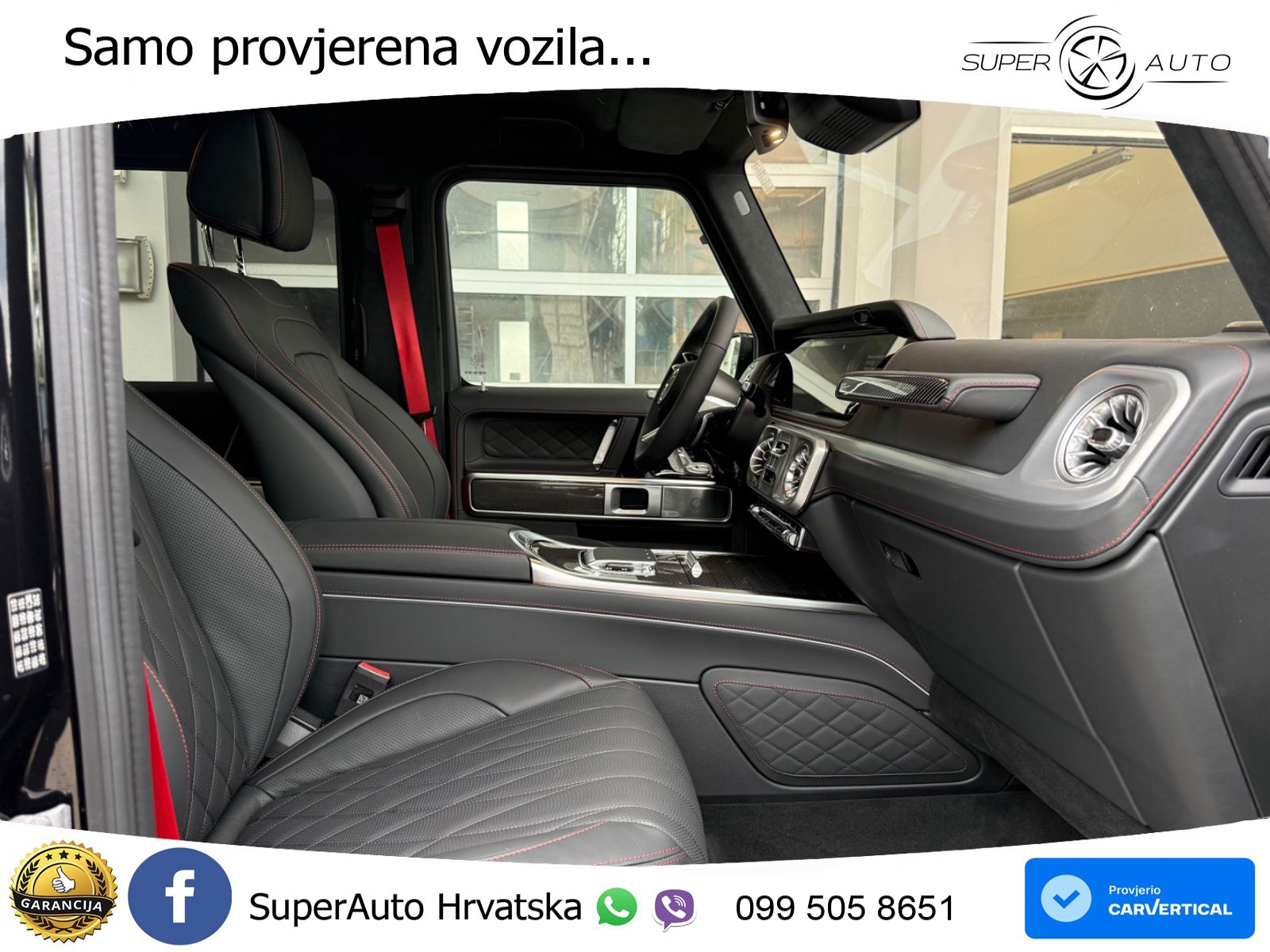 Mercedes G 450d Long (367 KS) 4MATIC 9G-TRONIC Manufaktur ZRAČNI+ACC+4xGR SJED+360
