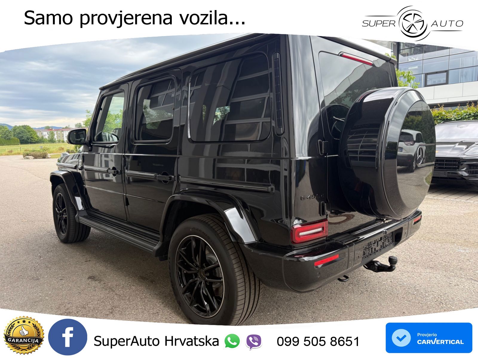 Mercedes G 450d Long (367 KS) 4MATIC 9G-TRONIC Manufaktur ZRAČNI+ACC+4xGR SJED+360