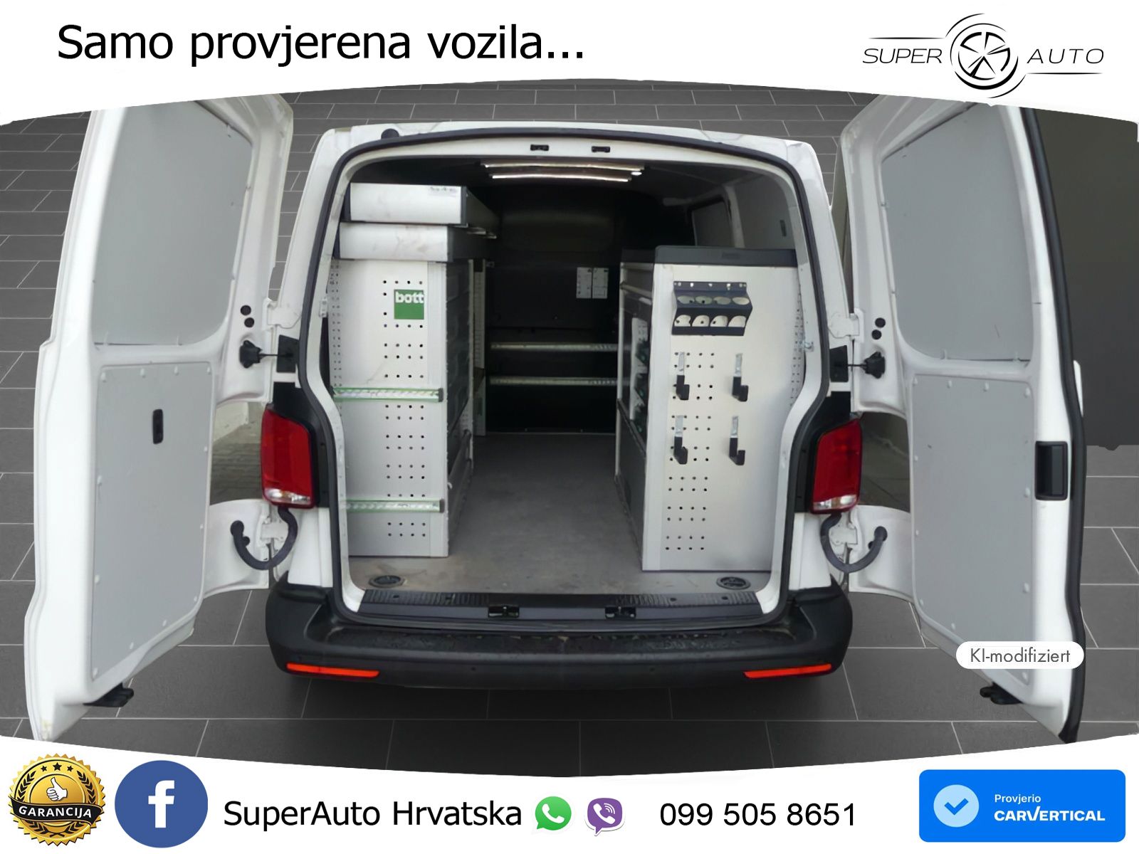 Volkswagen T6.1 Transporter Kasten 2,0 TDI | Ablage- / Gepä 110 KS