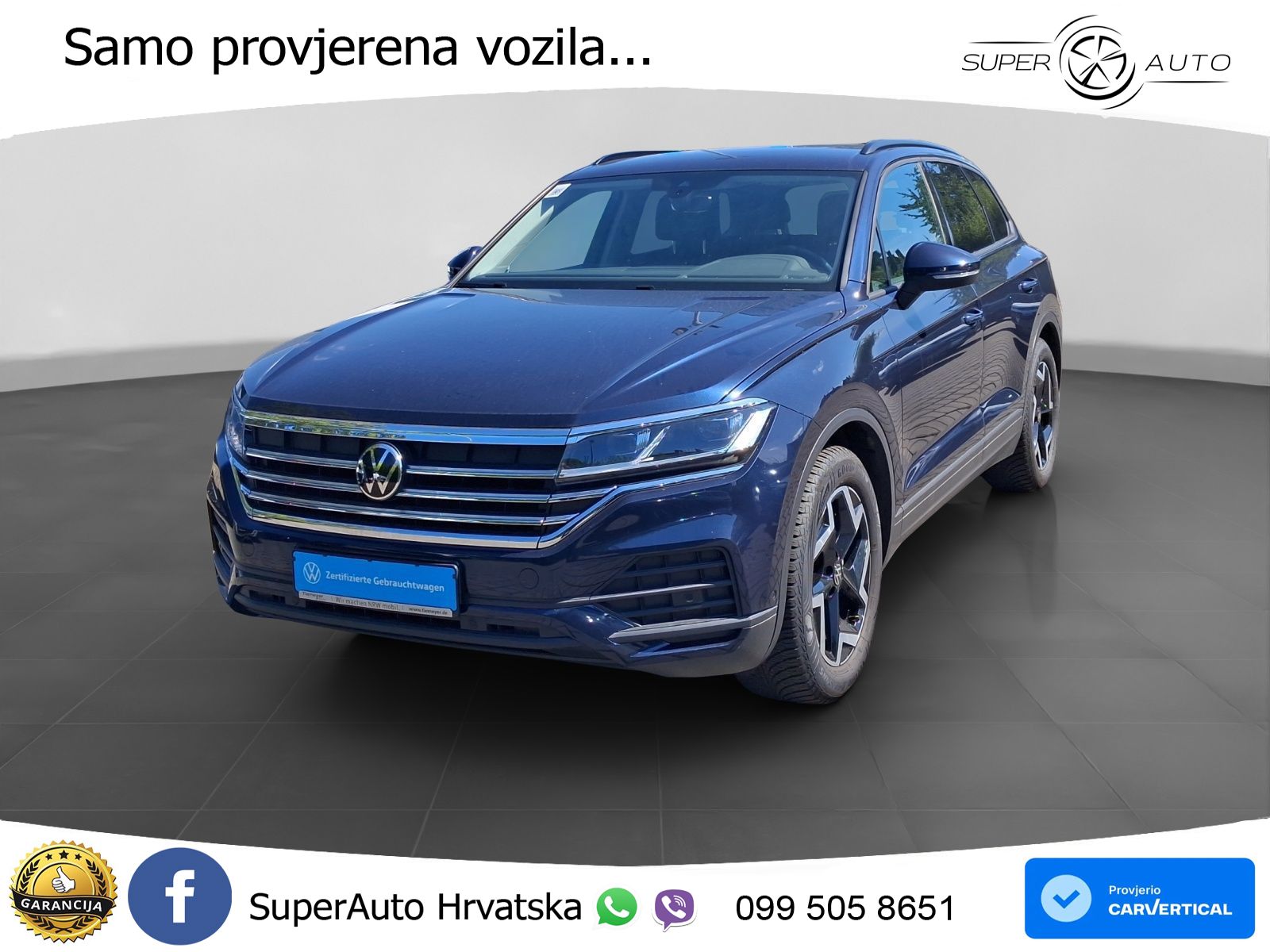 Volkswagen Touareg 3.0 V6 TDI (231 KS) 4MOTION Tiptronic ZRAČNI+ACC+GR SJED+KAM