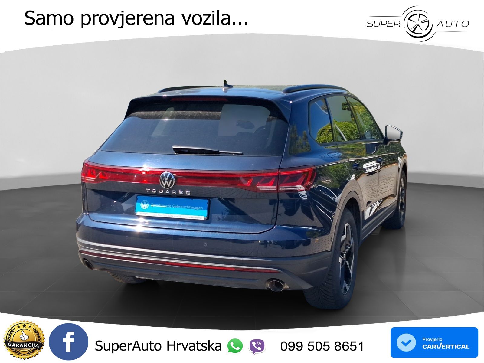Volkswagen Touareg 3.0 V6 TDI (231 KS) 4MOTION Tiptronic ZRAČNI+ACC+GR SJED+KAM