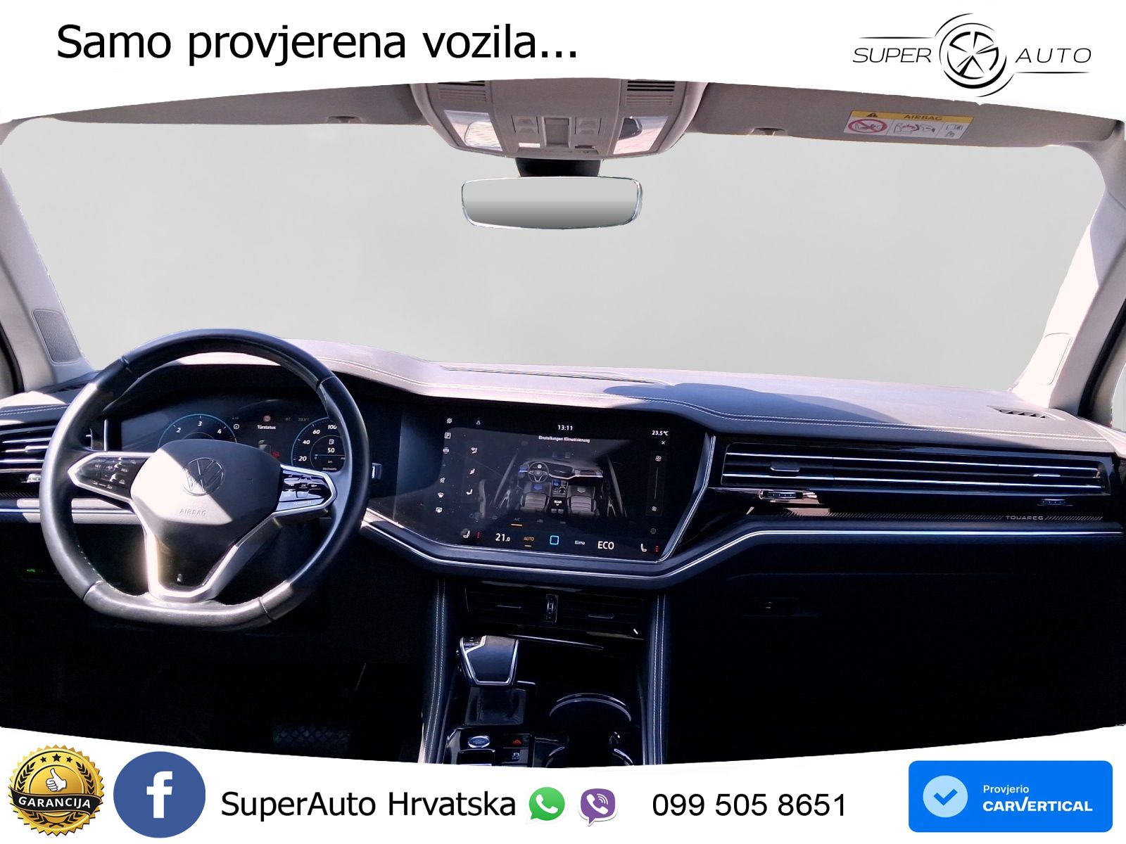 Volkswagen Touareg 3.0 V6 TDI (231 KS) 4MOTION Tiptronic ZRAČNI+ACC+GR SJED+KAM