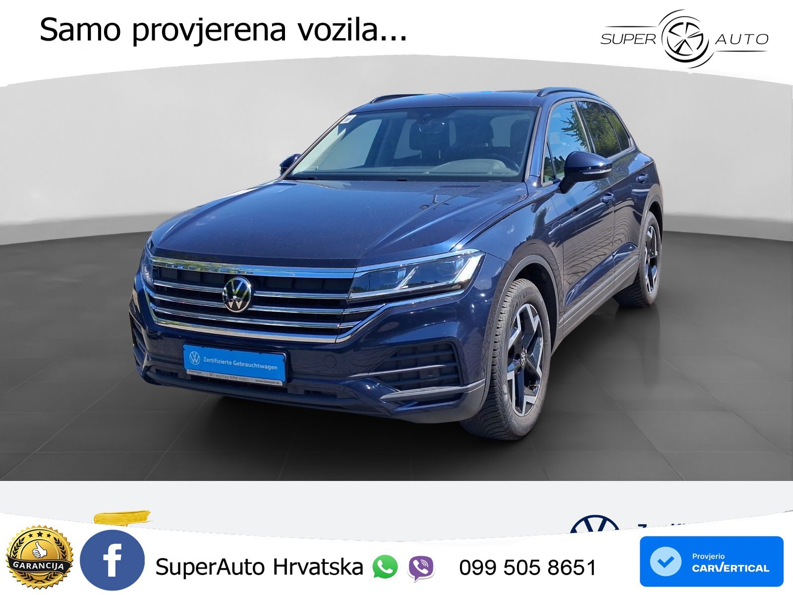 Volkswagen Touareg 3.0 V6 TDI (231 KS) 4MOTION Tiptronic ZRAČNI+ACC+GR SJED+KAM