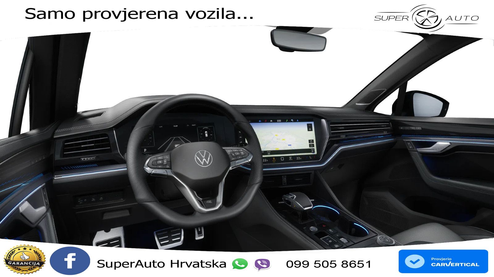 Volkswagen Touareg 3.0 V6 TDI (231 KS) 4MOTION Tiptronic R-Line ZRAČNI+ACC+4xGR SJED+KAM