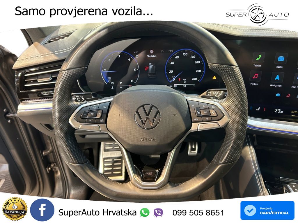 Volkswagen Touareg 3.0 V6 TDI (286 KS) 4MOTION Tiptronic R-Line ZRAČNI+ACC+GR SJED+KAM+PANO