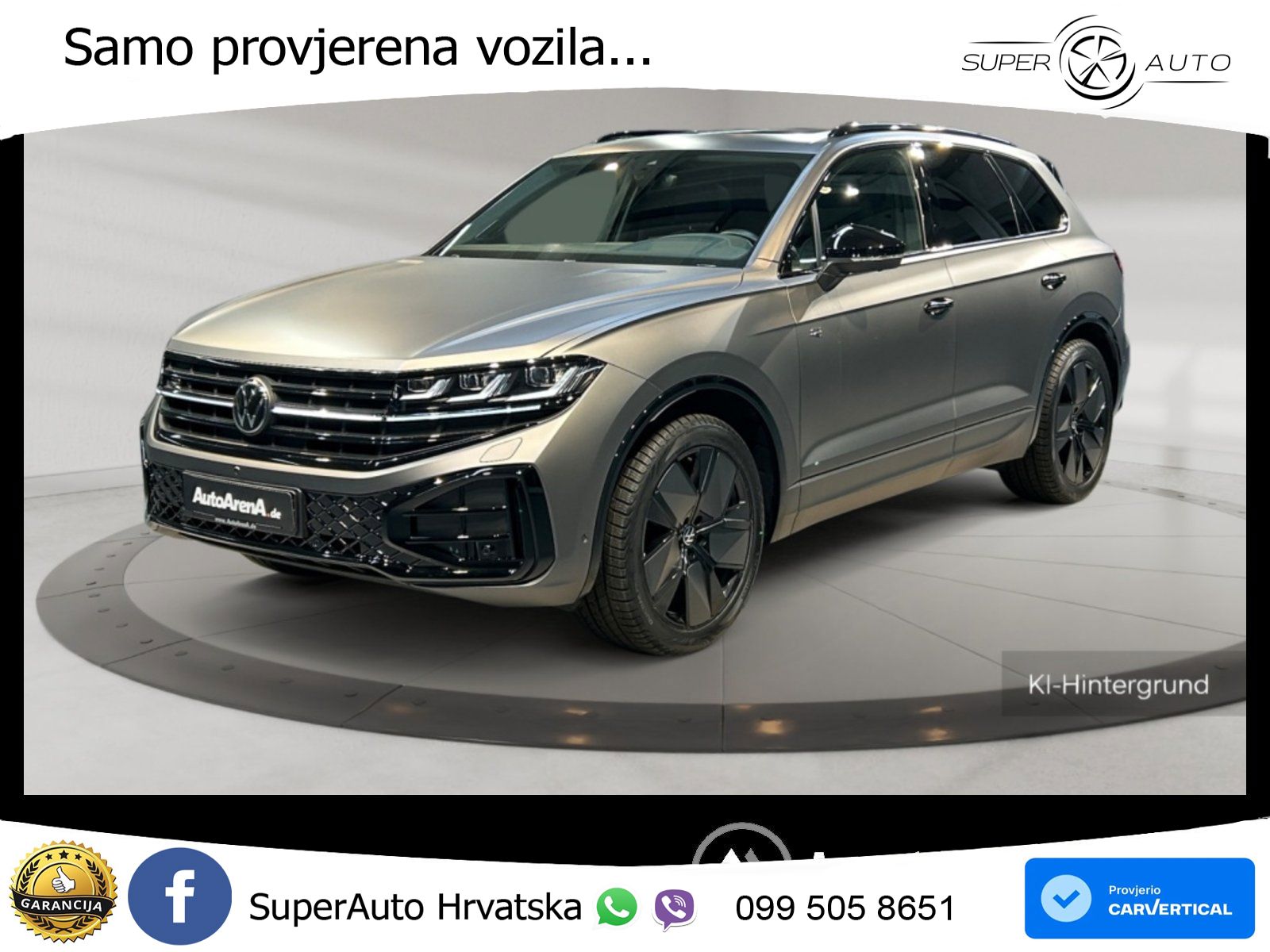 Volkswagen Touareg 3.0 V6 TDI (286 KS) 4MOTION Tiptronic R-Line ZRAČNI+ACC+GR SJED+KAM+PANO