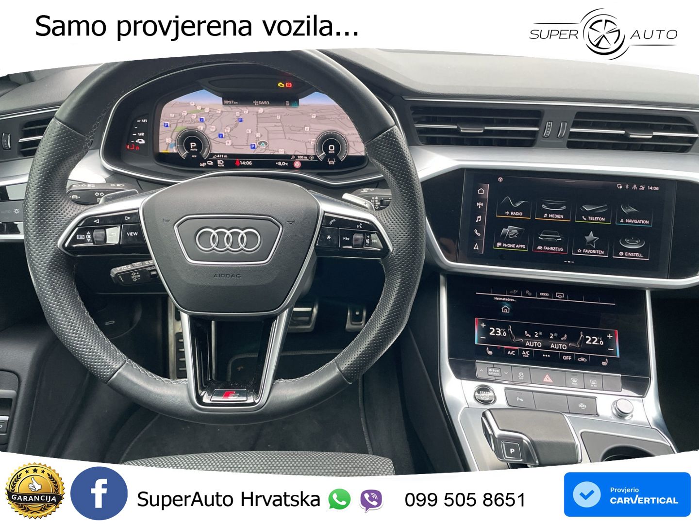 Audi A6 50 TFSIe (299 KS) quattro ultra S tronic S line LED+GR SJED+ACC