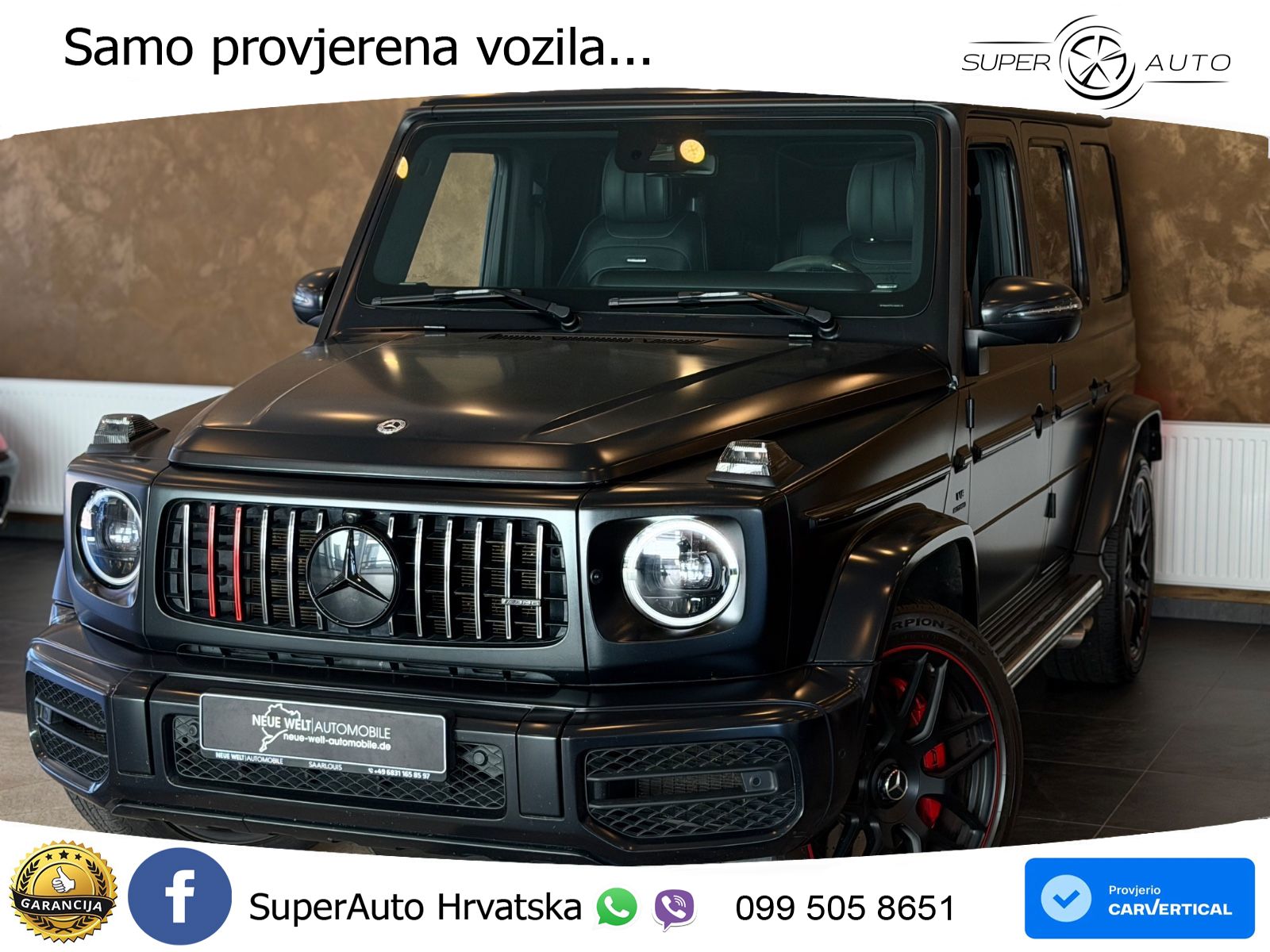 Mercedes AMG G 63 Long V8 (585 KS) 4MATIC 9G-TRONIC AMG SPEEDSHIFT TCT LED+GR SJED+ACC